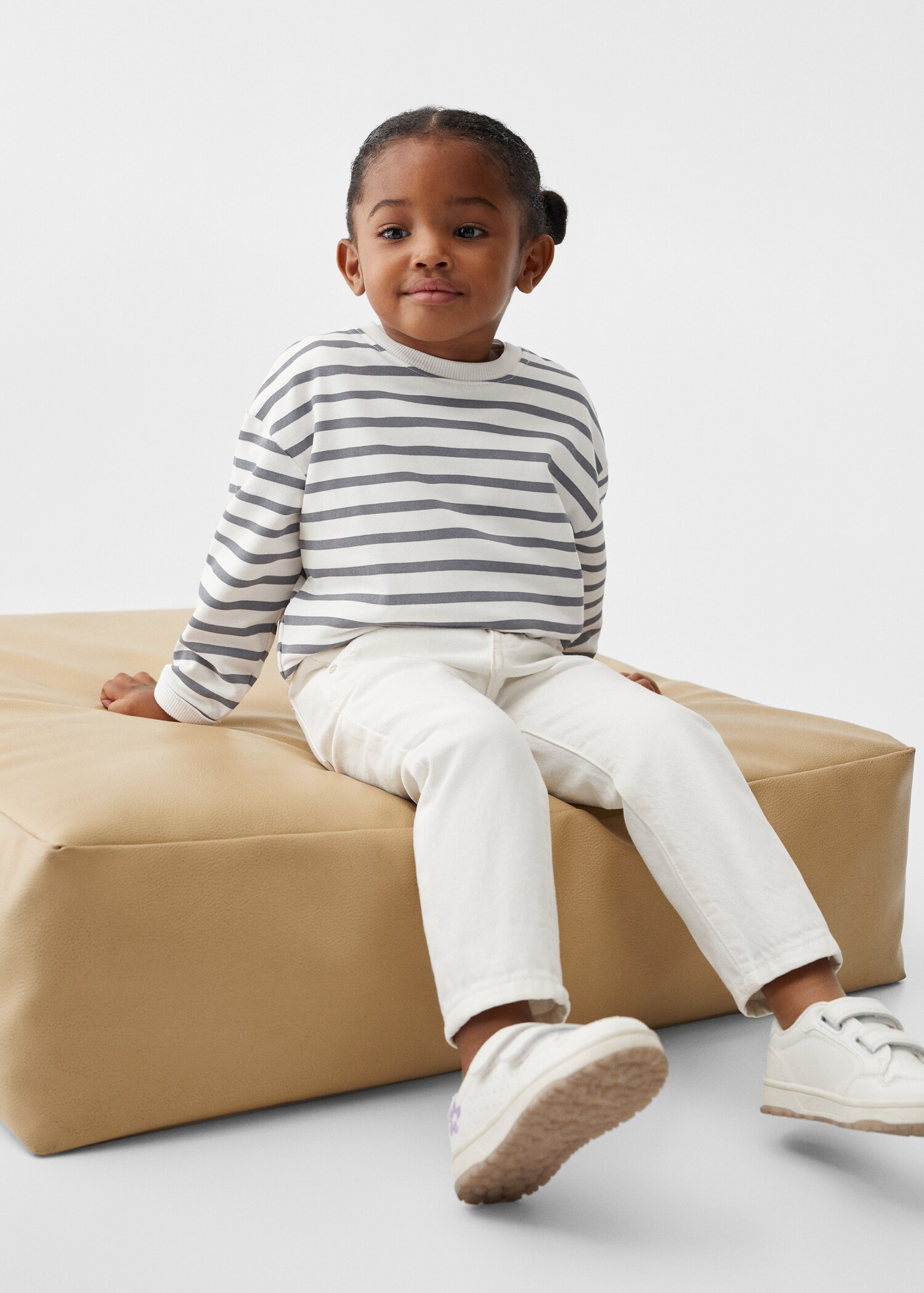 Striped cotton-blend sweatshirt - Details of the article 2