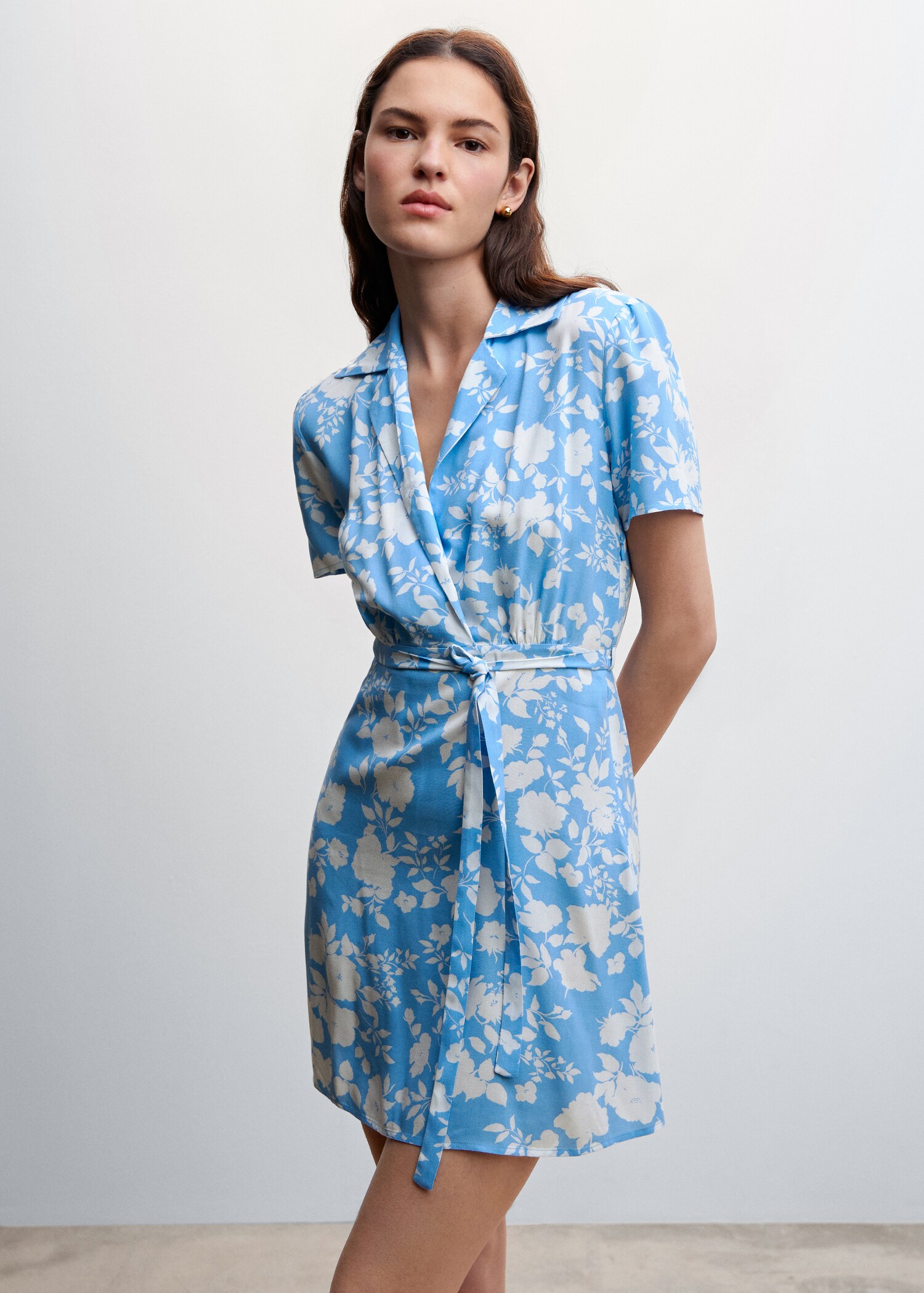Floral shirt dress - Medium plane