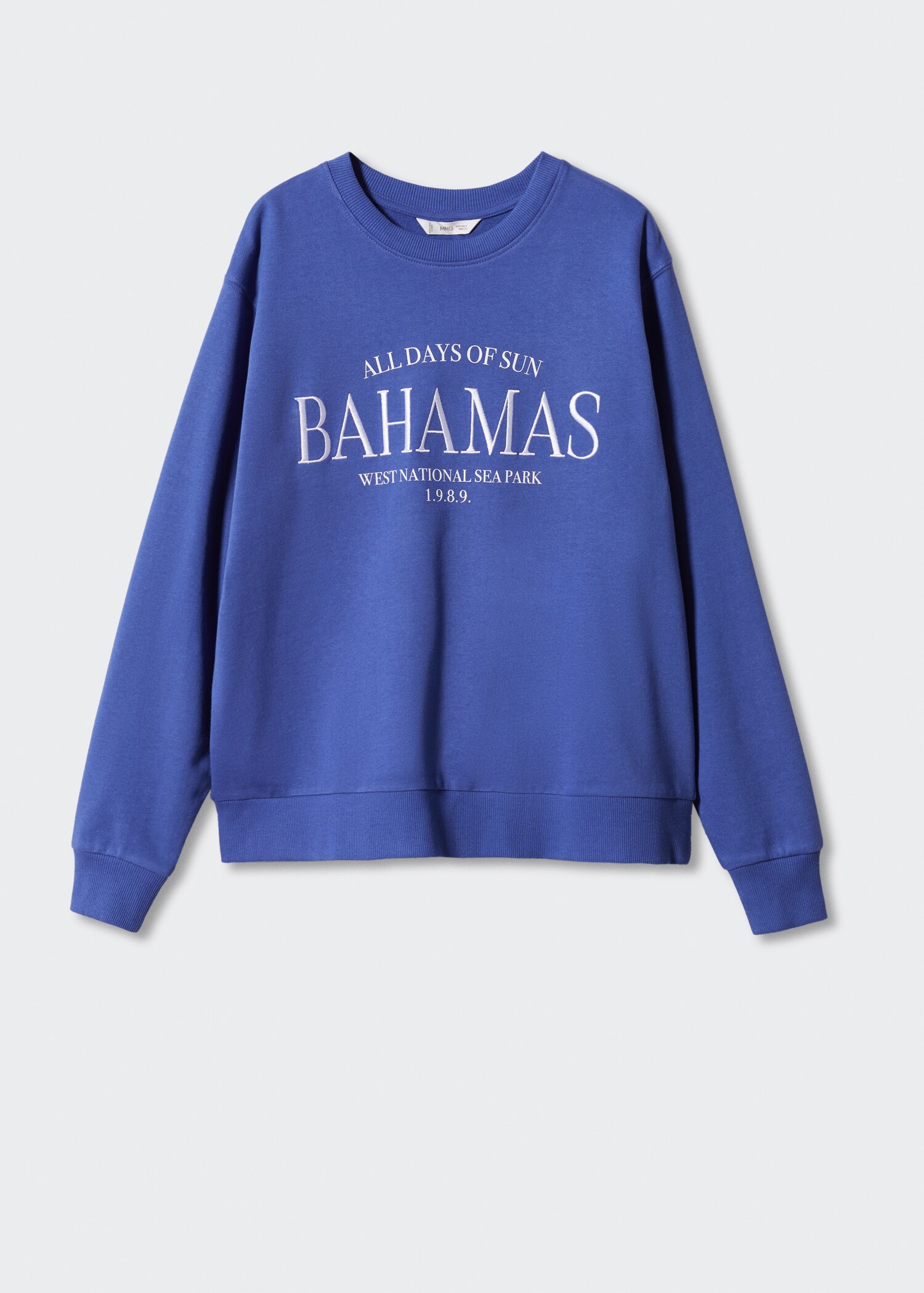 Sweat-shirt brodé coton bio - Article sans modèle