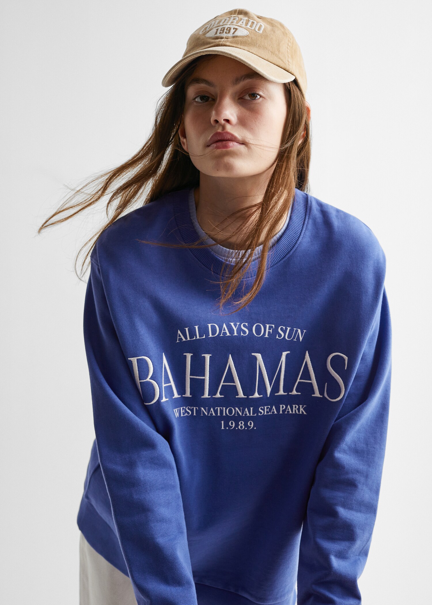 Sweat-shirt brodé coton bio - Détail de l'article 1