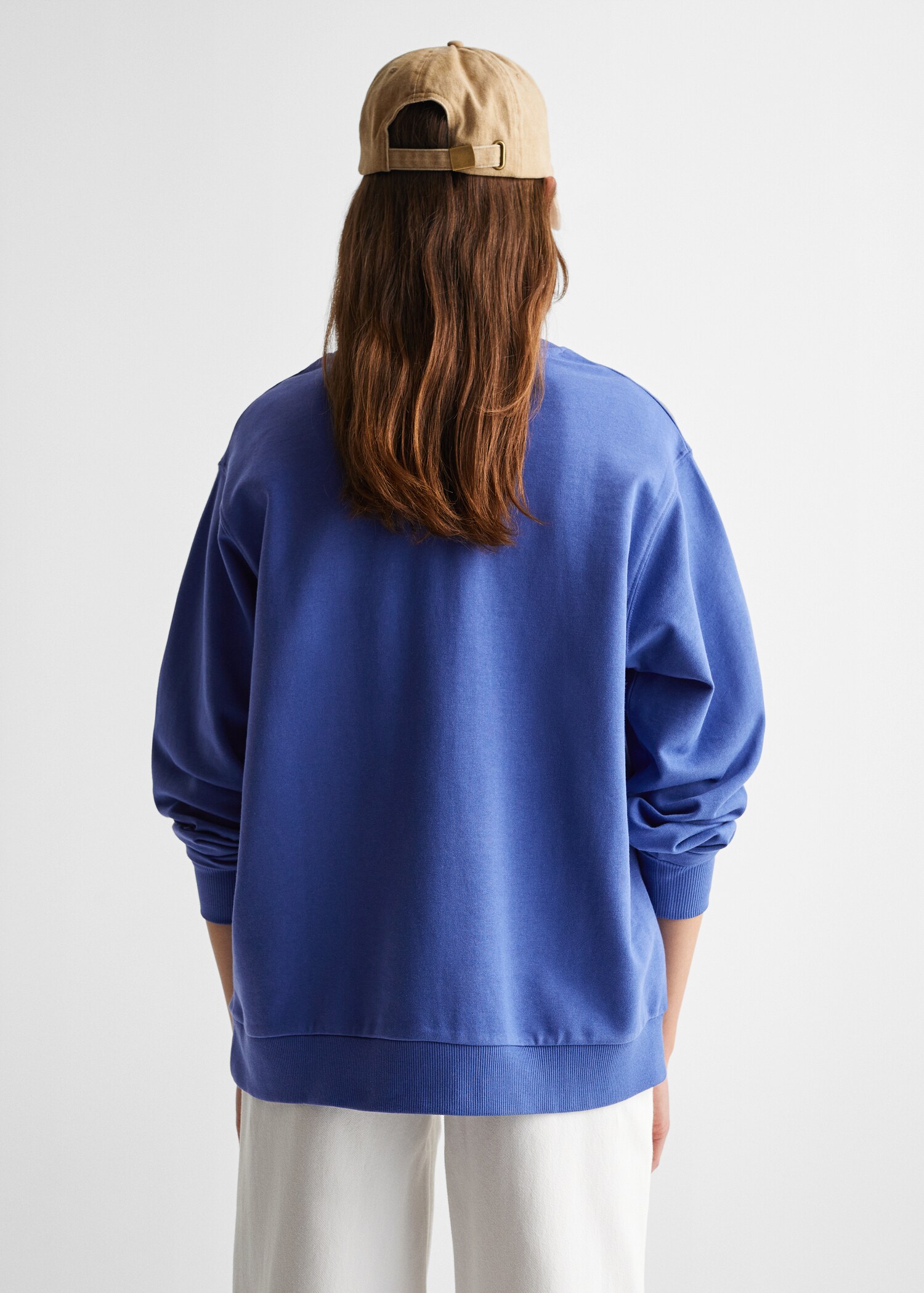 Sweat-shirt brodé coton bio - Verso de l’article