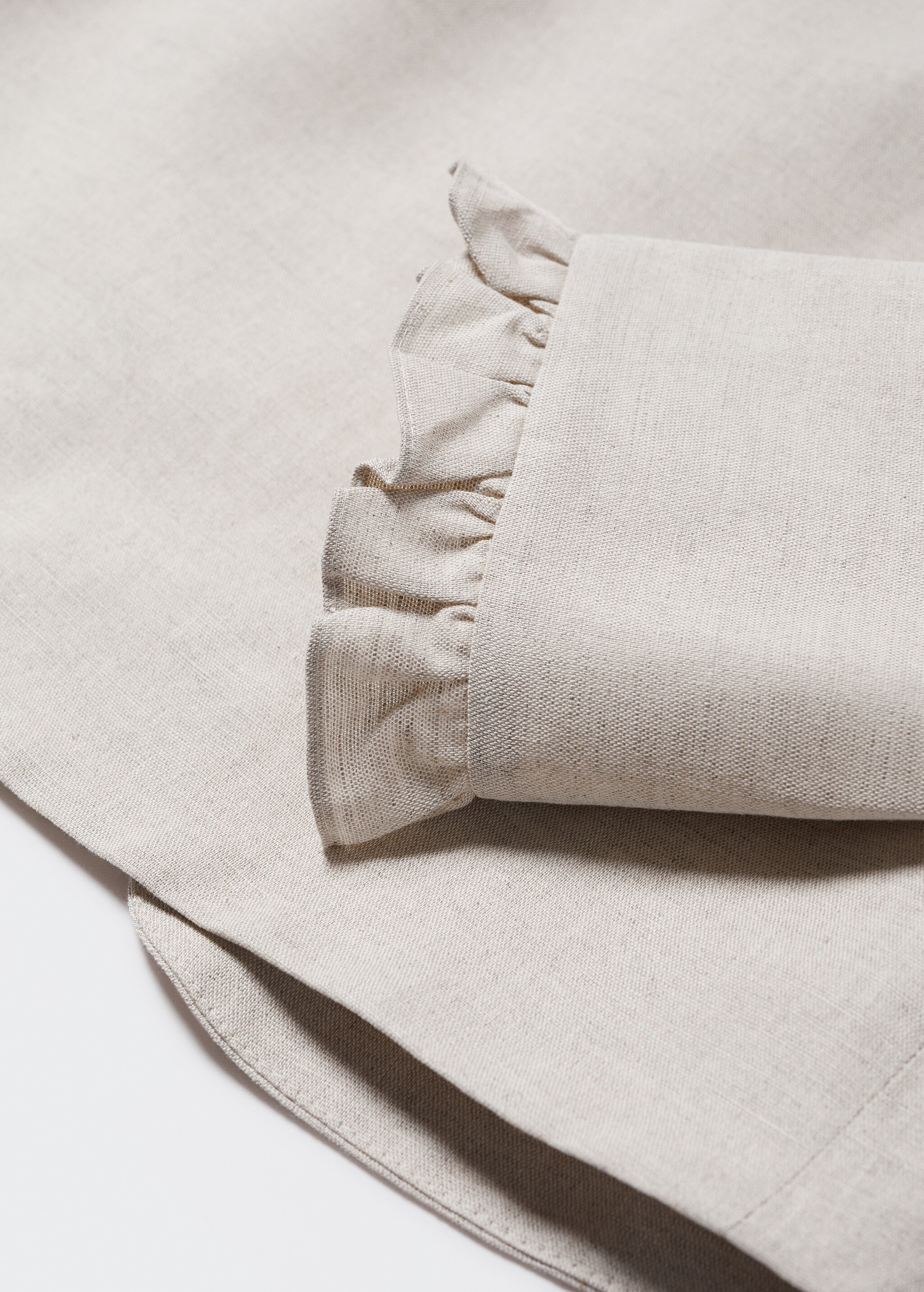 Ruffled linen jacket - Details of the article 0
