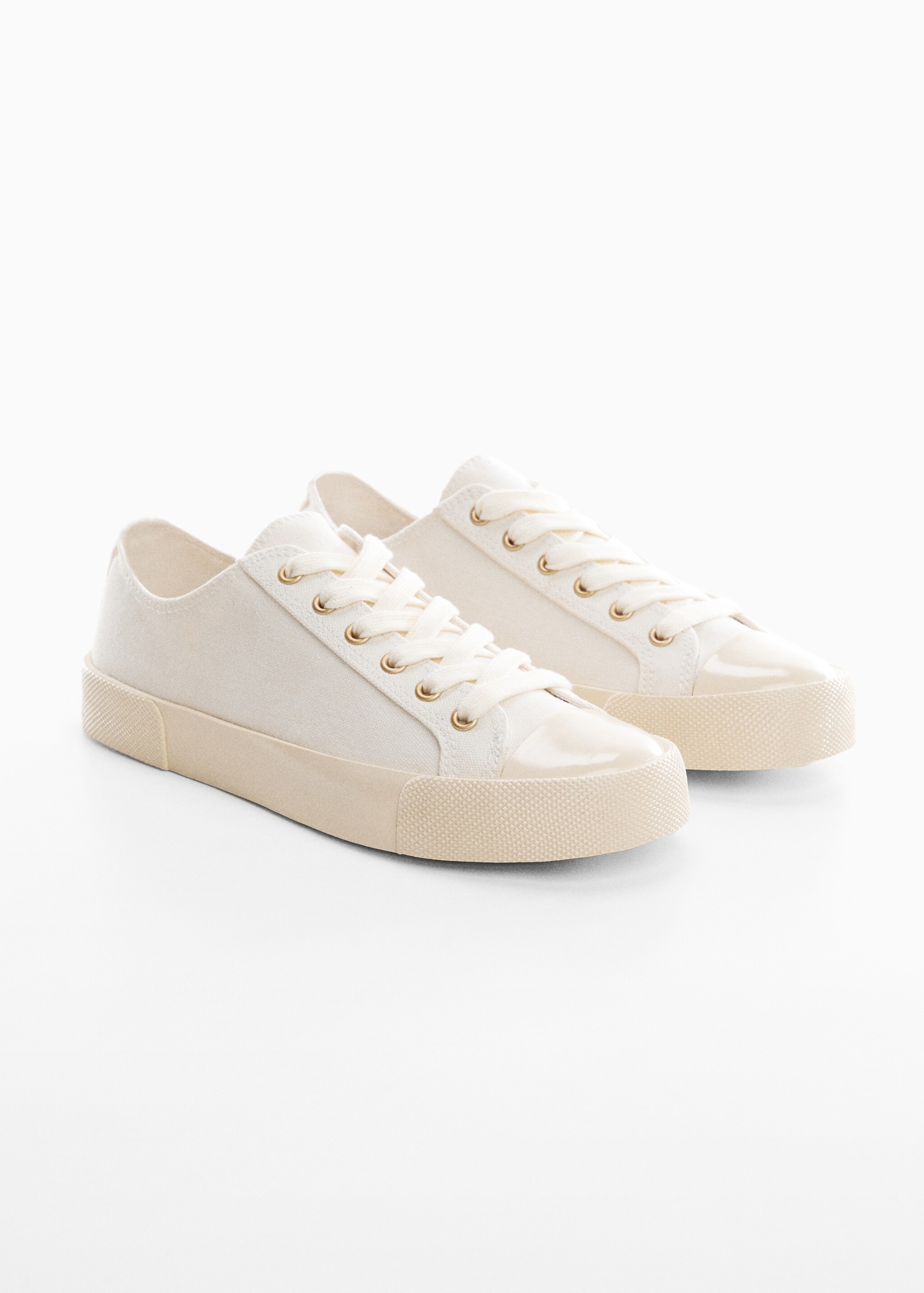Katoenen sneakers met veters - Middenvlak