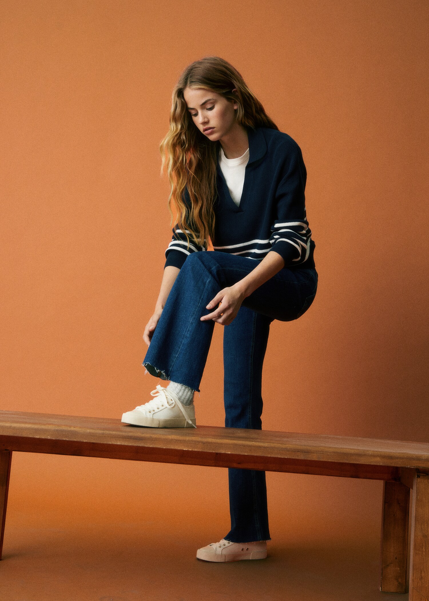 Lace-up cotton sneakers - Details of the article 7