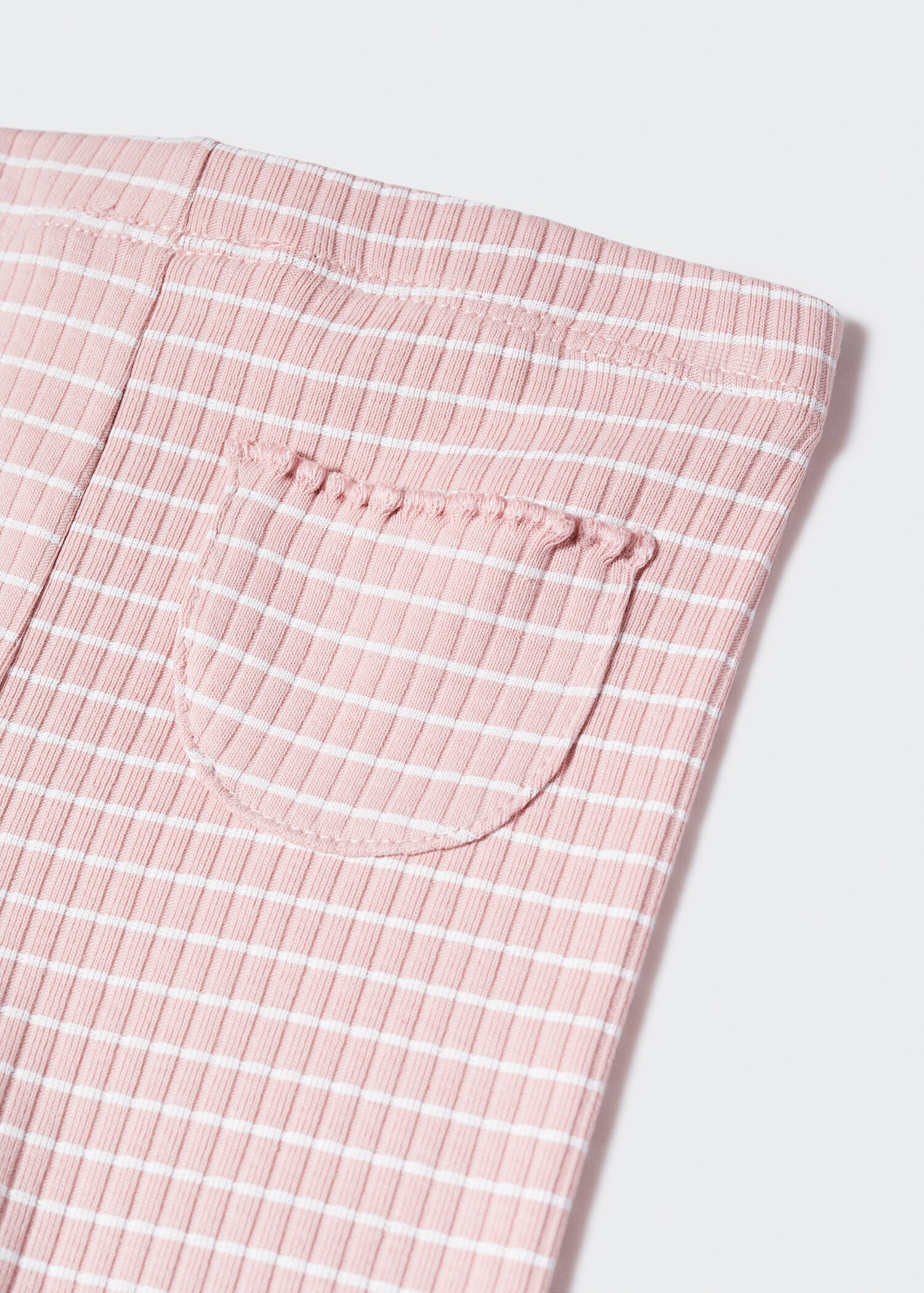 Cotton ribbed leggings - Details of the article 0