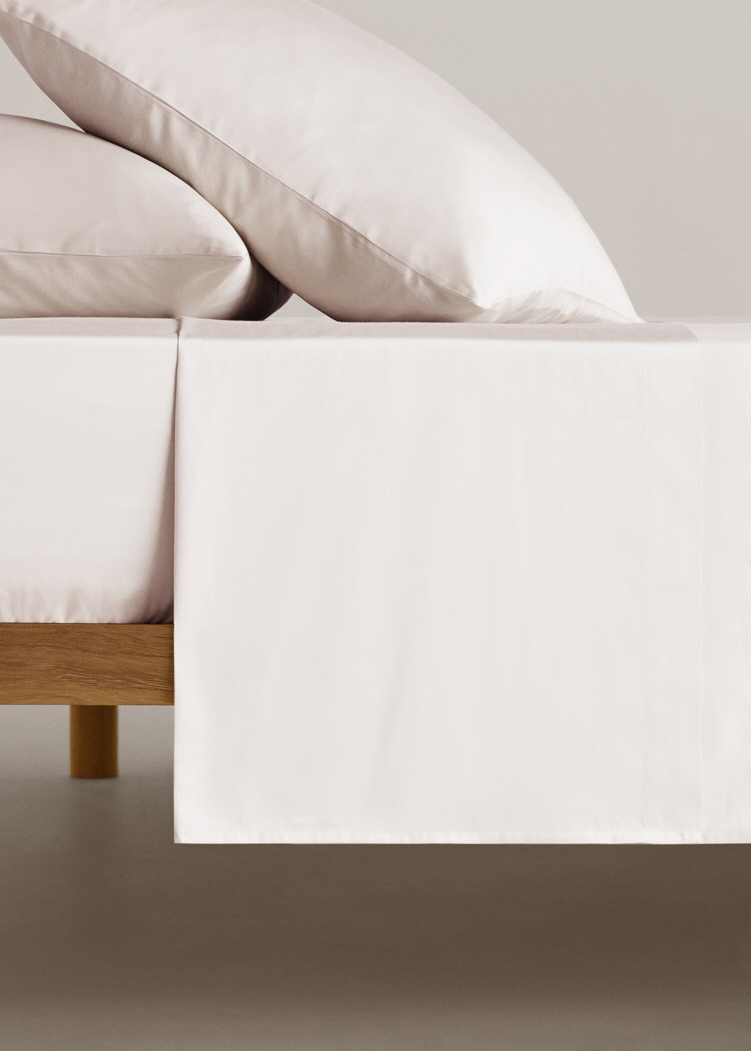Satin flat sheet single bed - Article without model