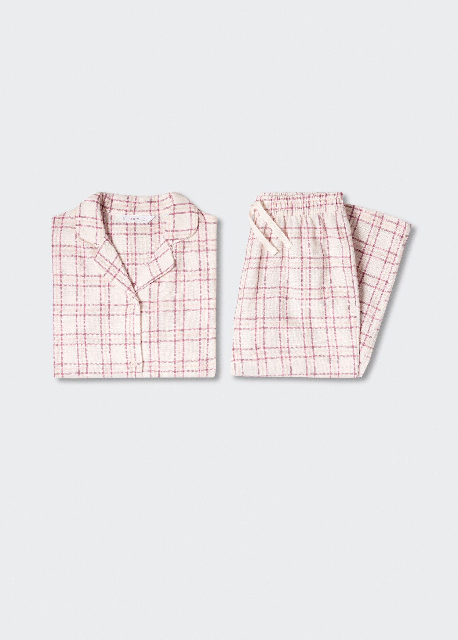Pijama dues peces llarg quadres - Article sense model