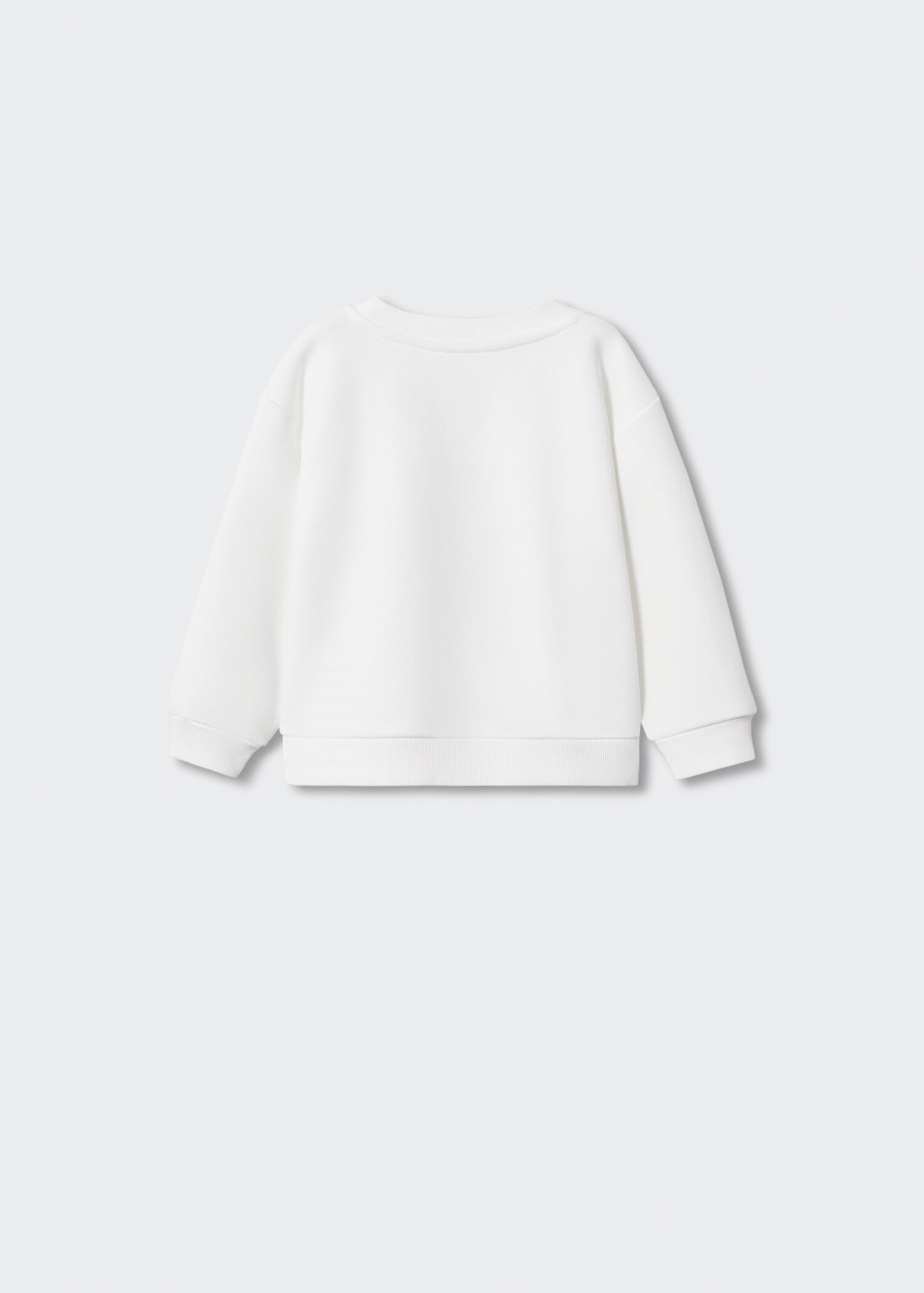 Ruffle sweatshirt with openwork details - Reverse of the article