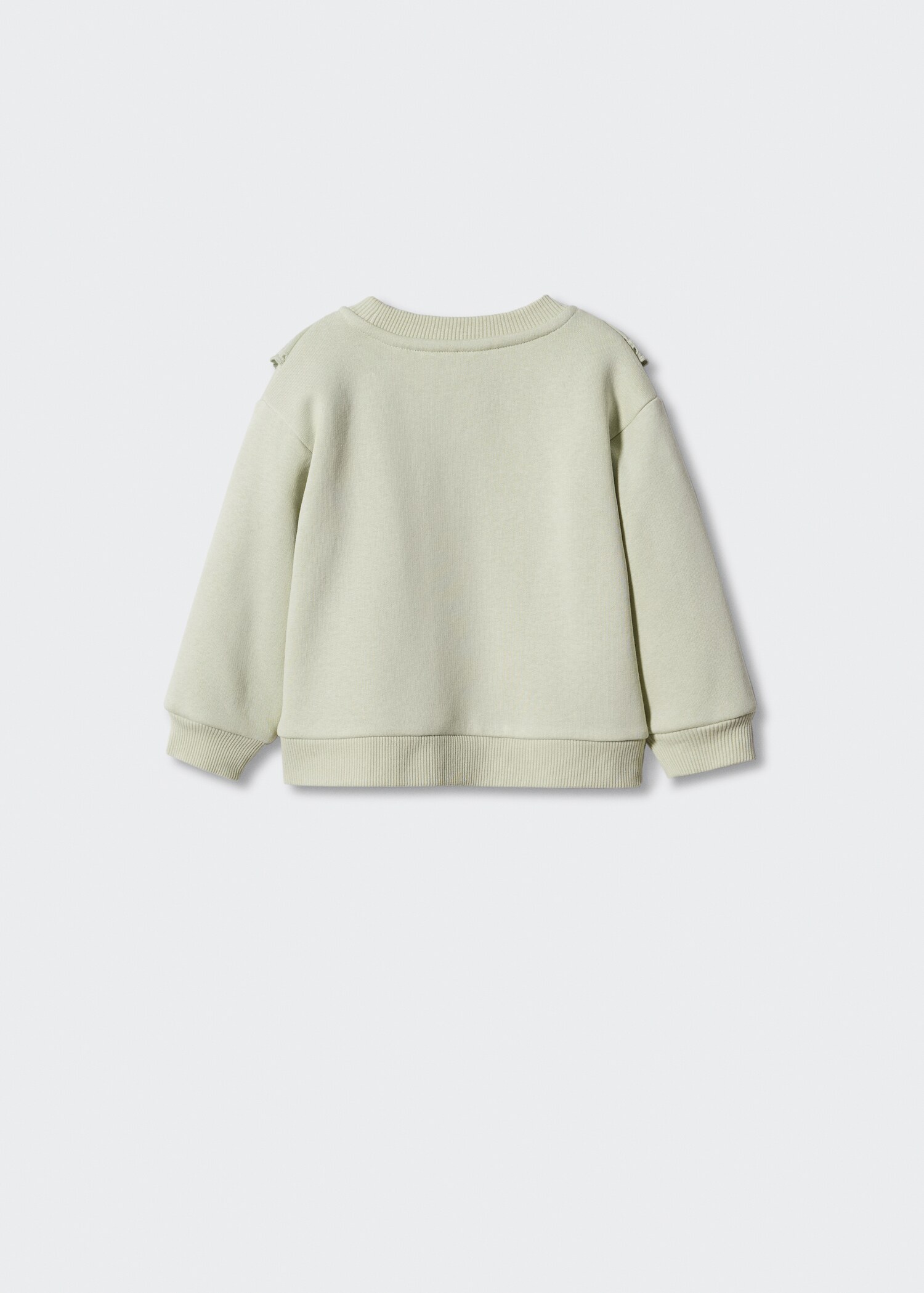 Ruffle sweatshirt with openwork details - Reverse of the article