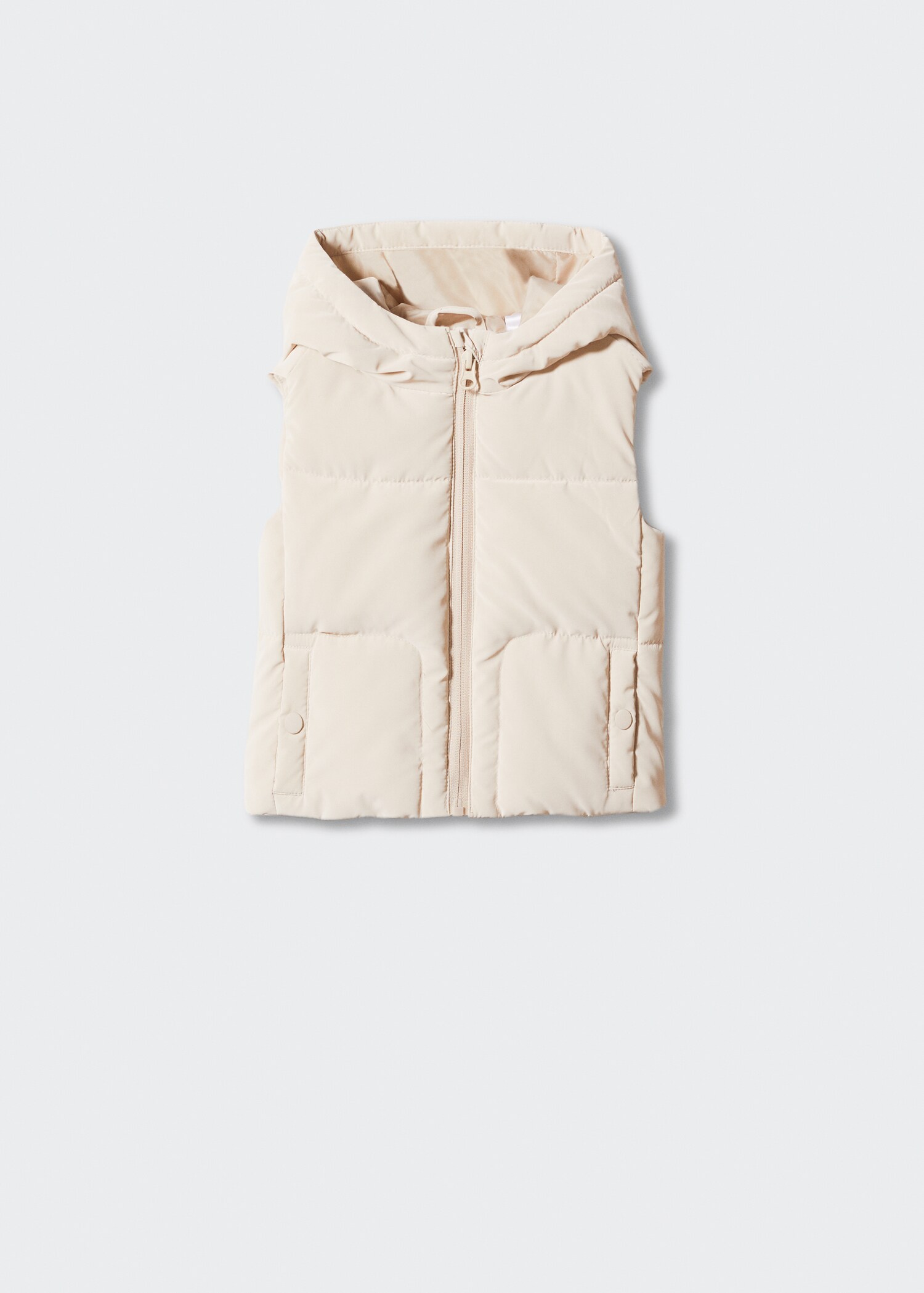 Quilted gilet with hood - Article without model