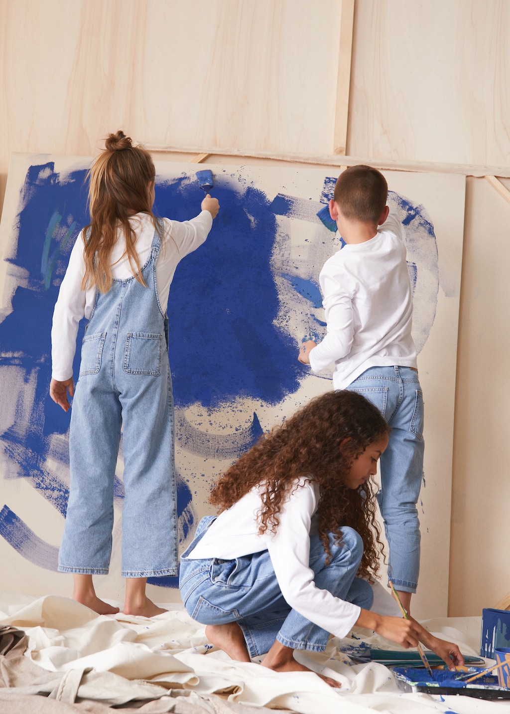 Denim culotte dungarees on sale
