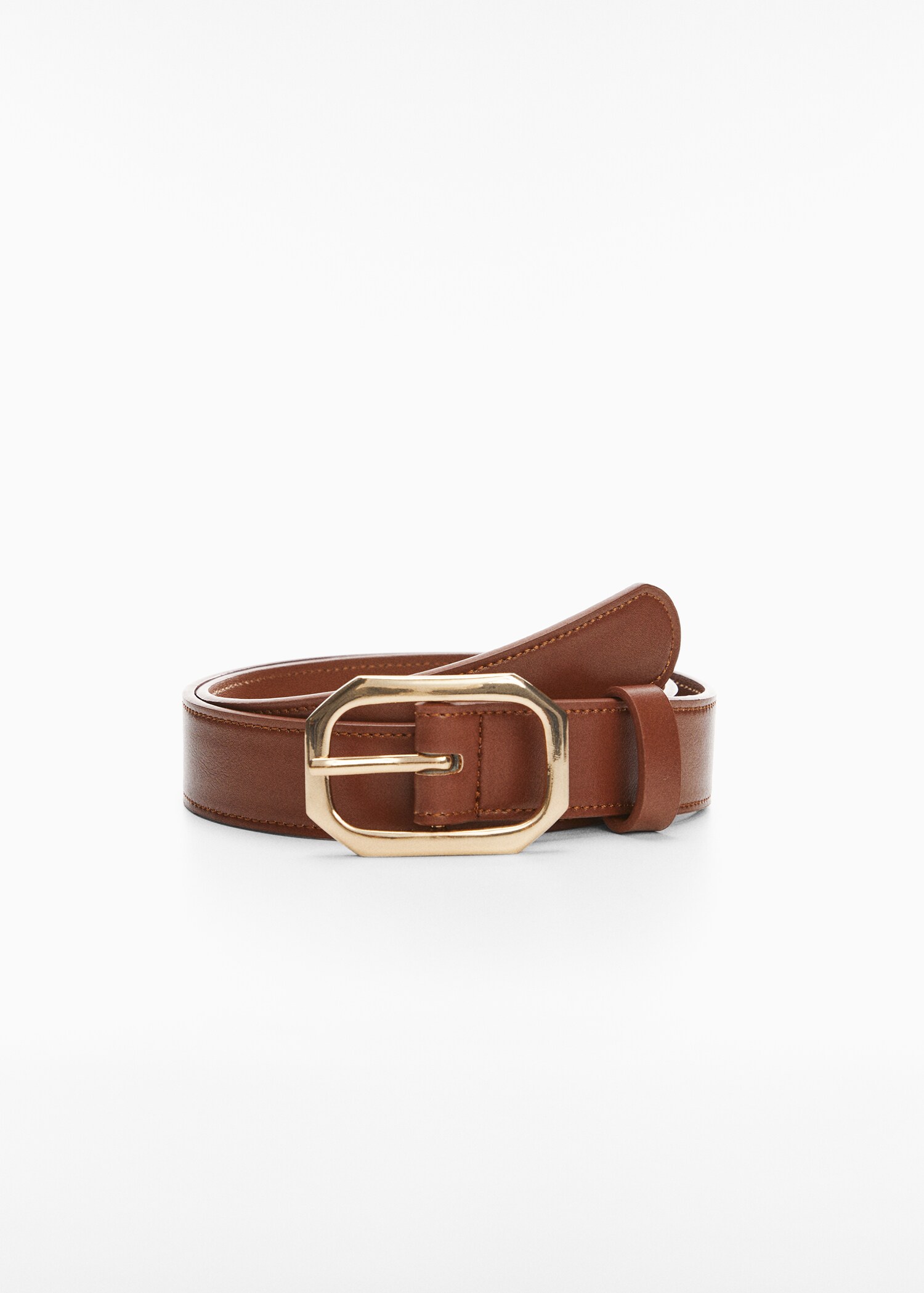 Belt with geometric buckle  - Article without model