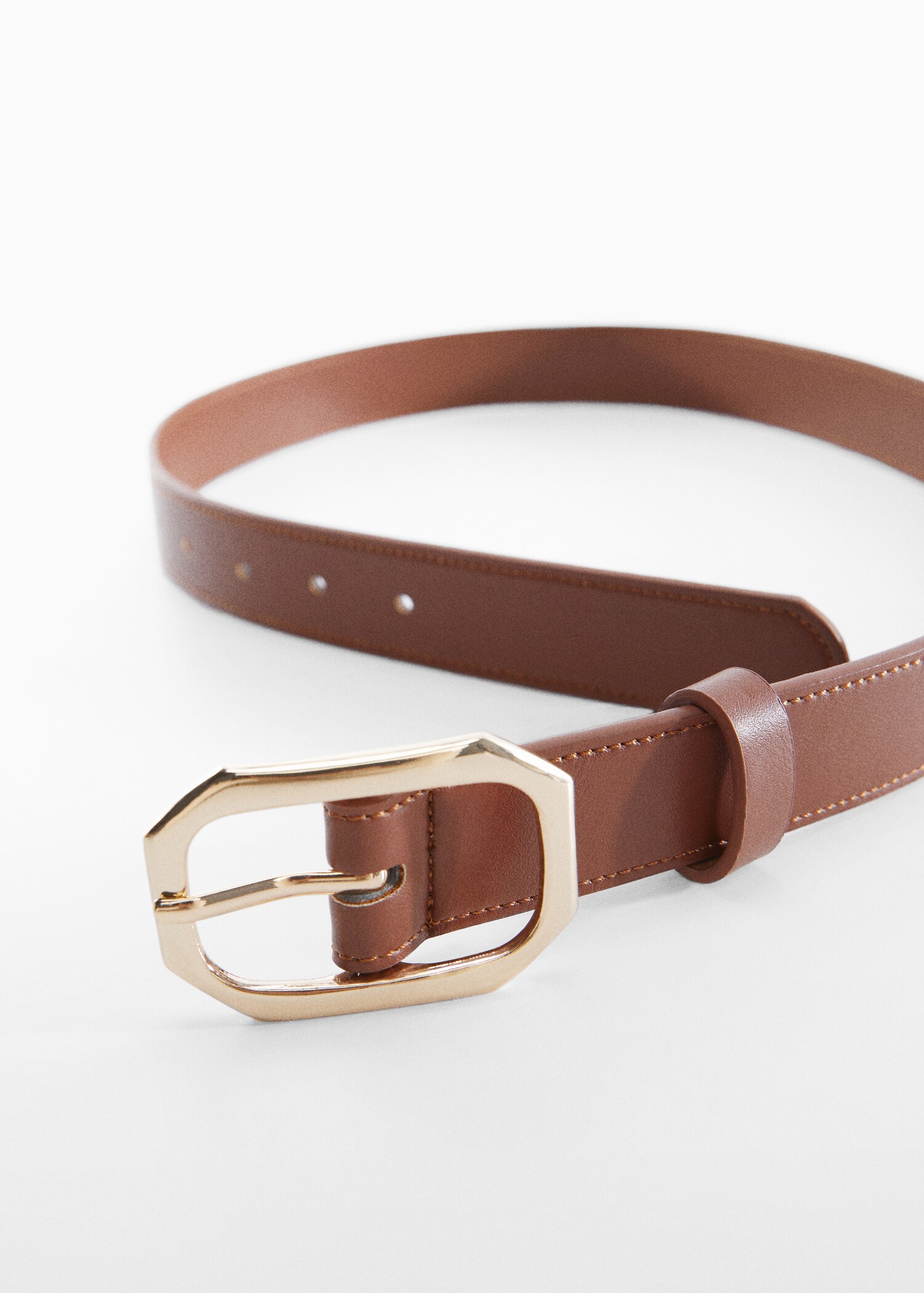 Belt with geometric buckle  - Details of the article 1