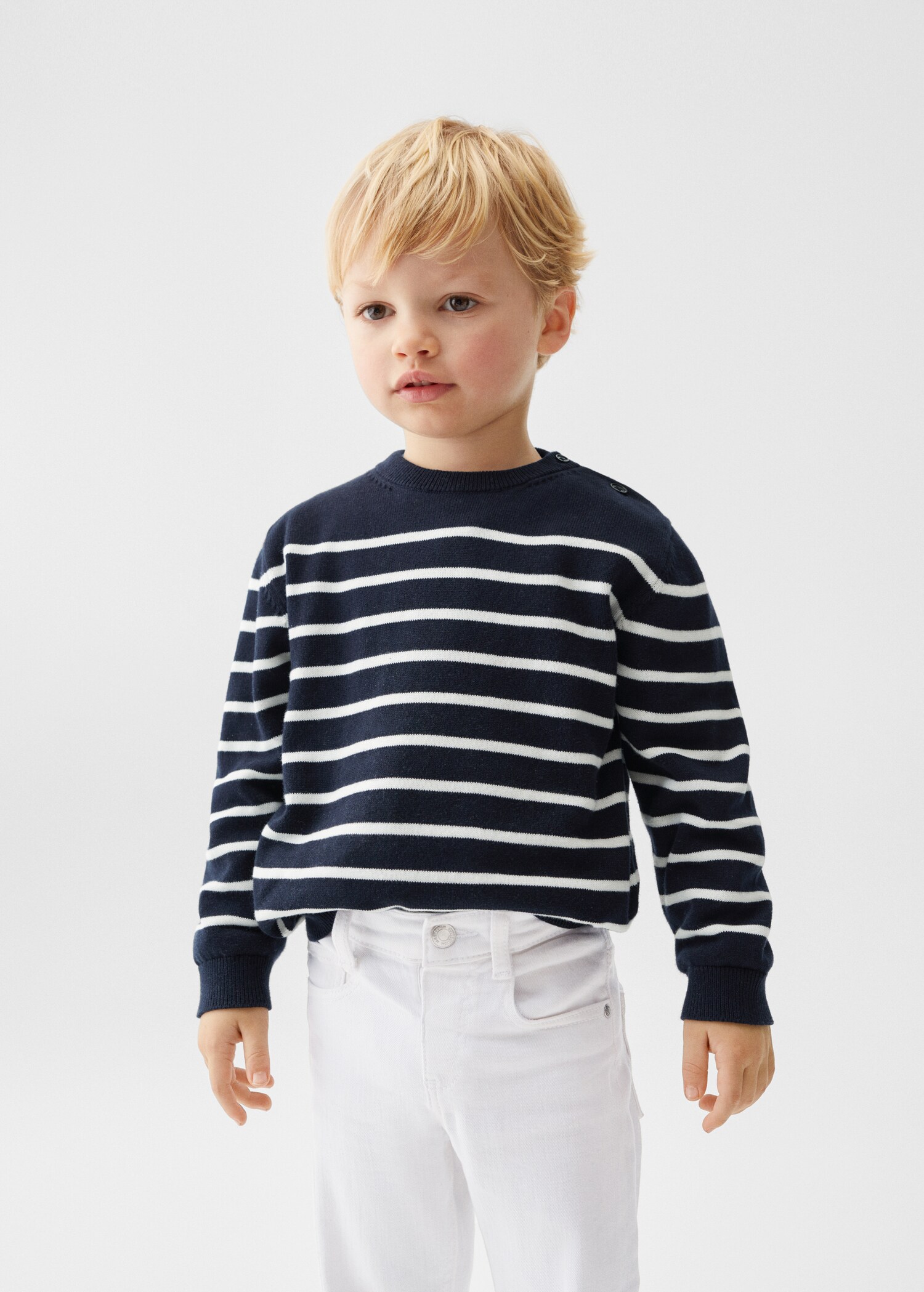 Pull-over à rayures coton - Plan moyen