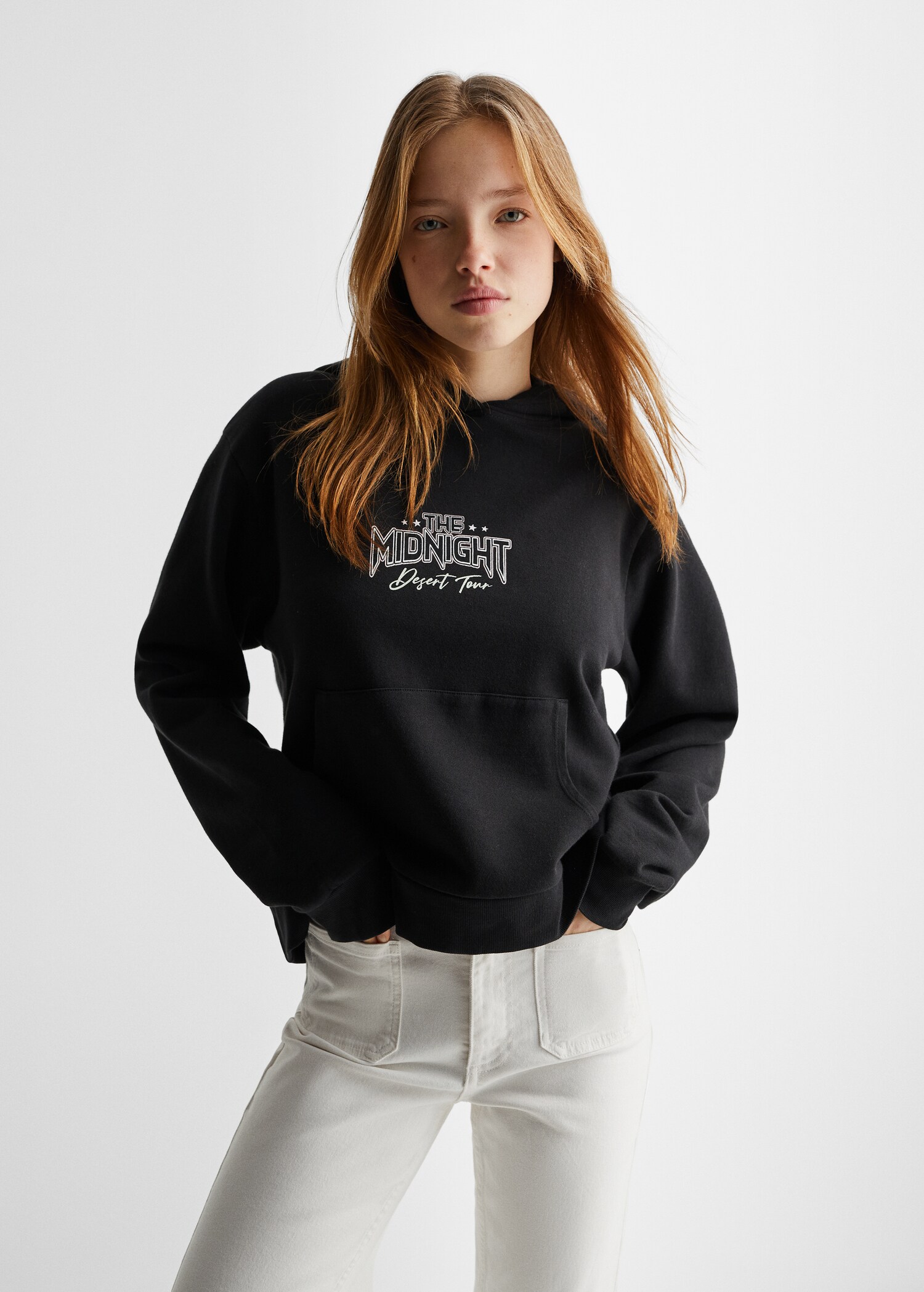 Printed cotton sweatshirt - Medium plane