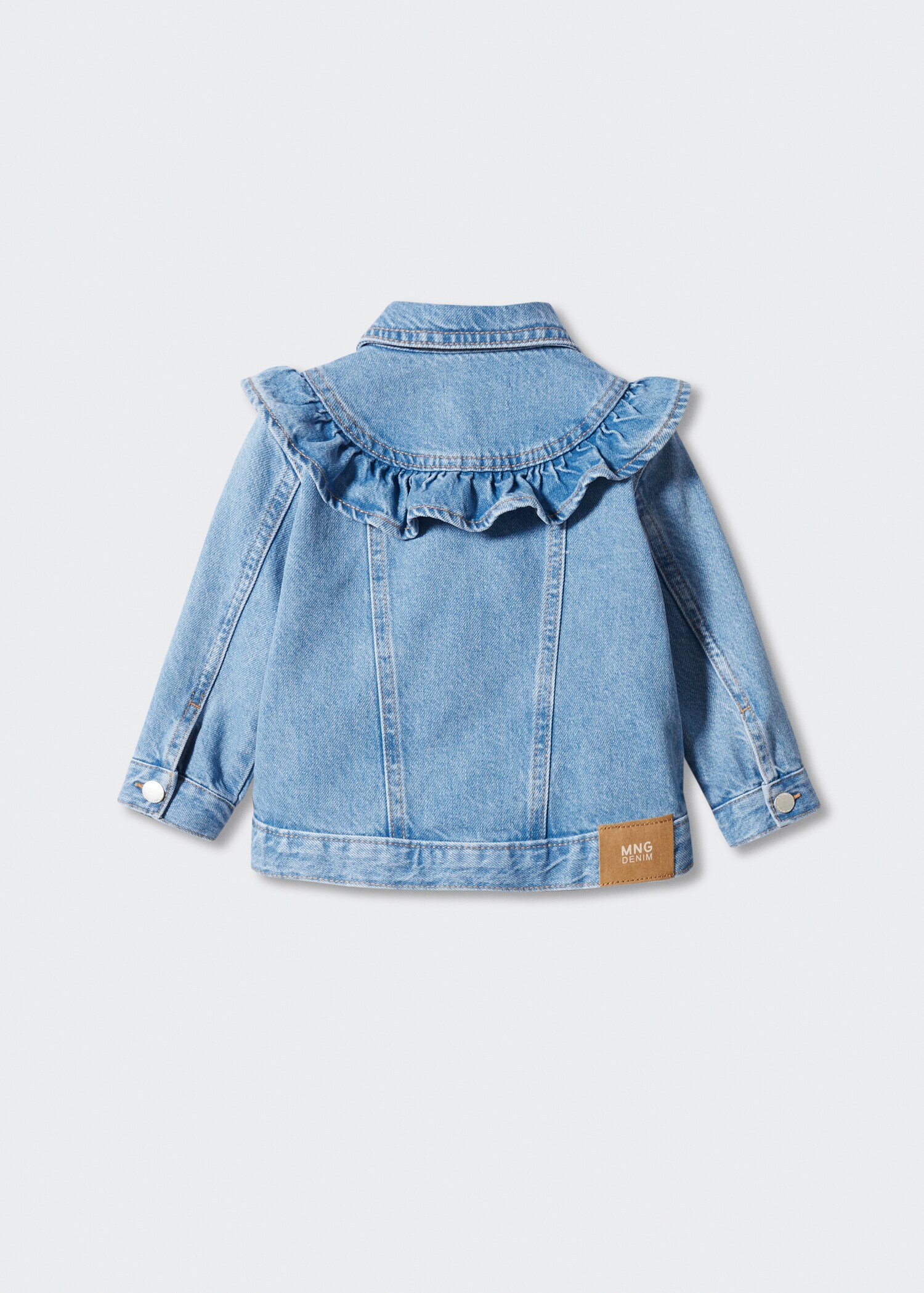 Frills denim jacket - Reverse of the article