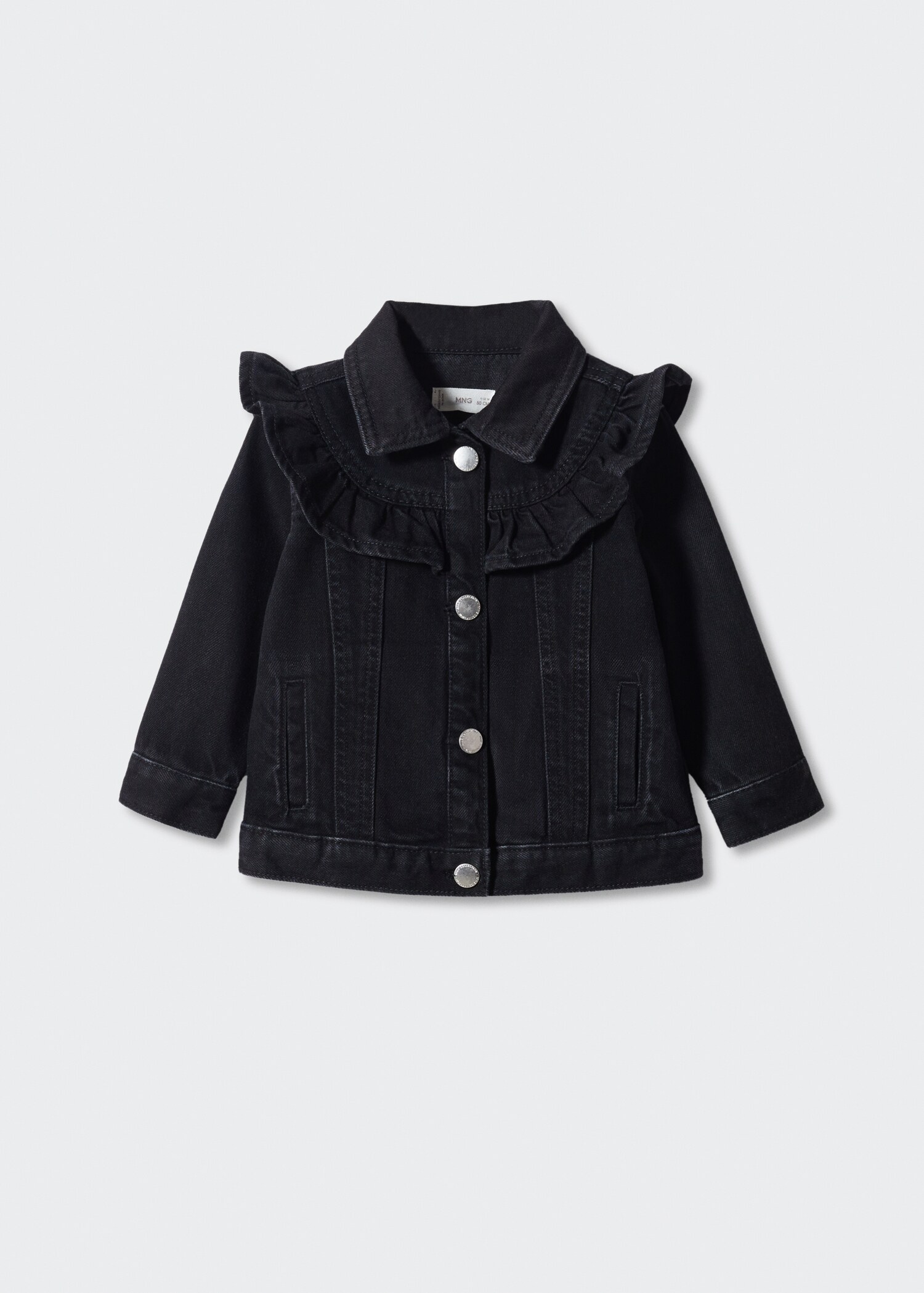 Jeansjacke mit Volantdetails - Artikel ohne Model