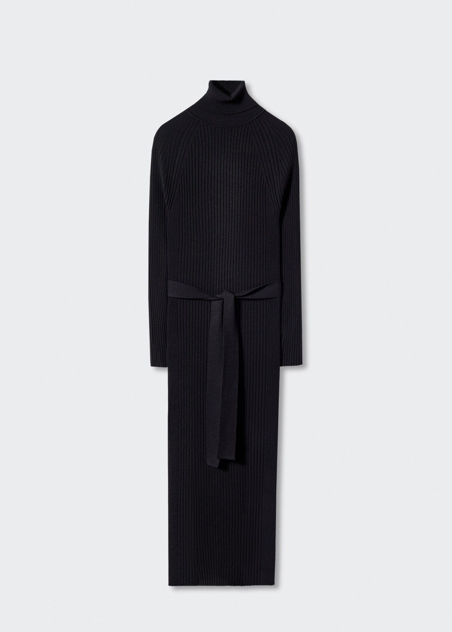 Ribbed dress with knot detail - Article without model