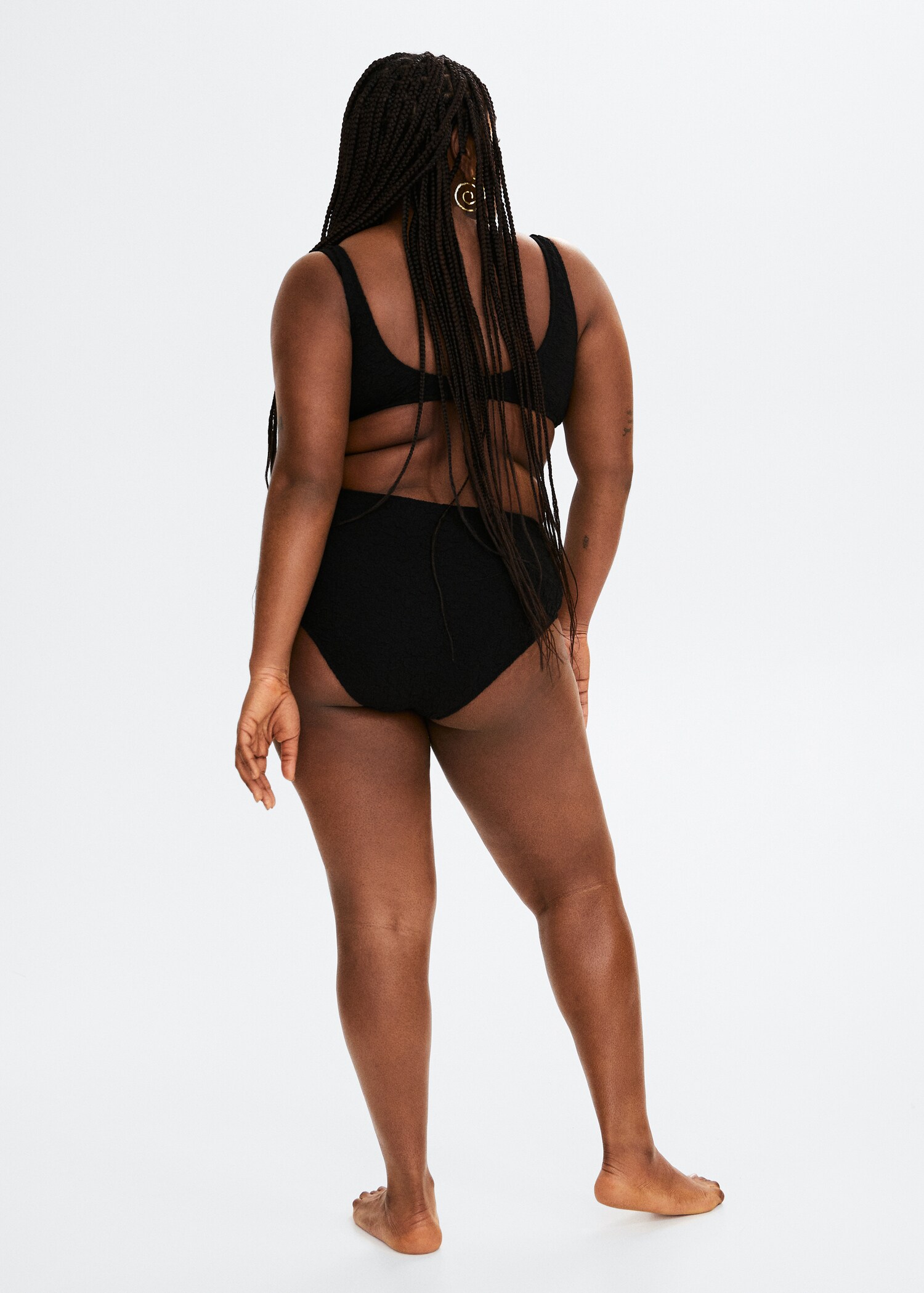 High-waist bikini bottoms - Reverse of the article