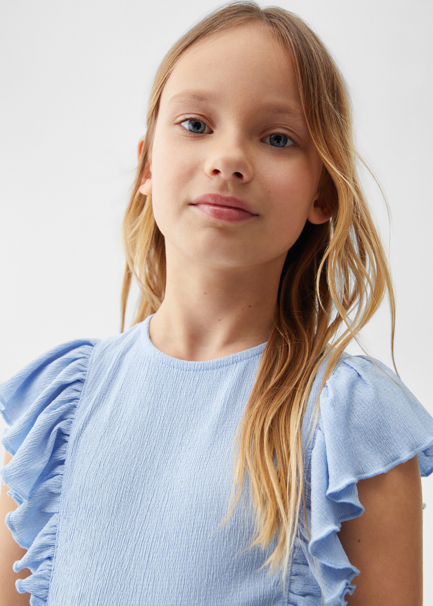 Textured ruffled dress - Details of the article 1