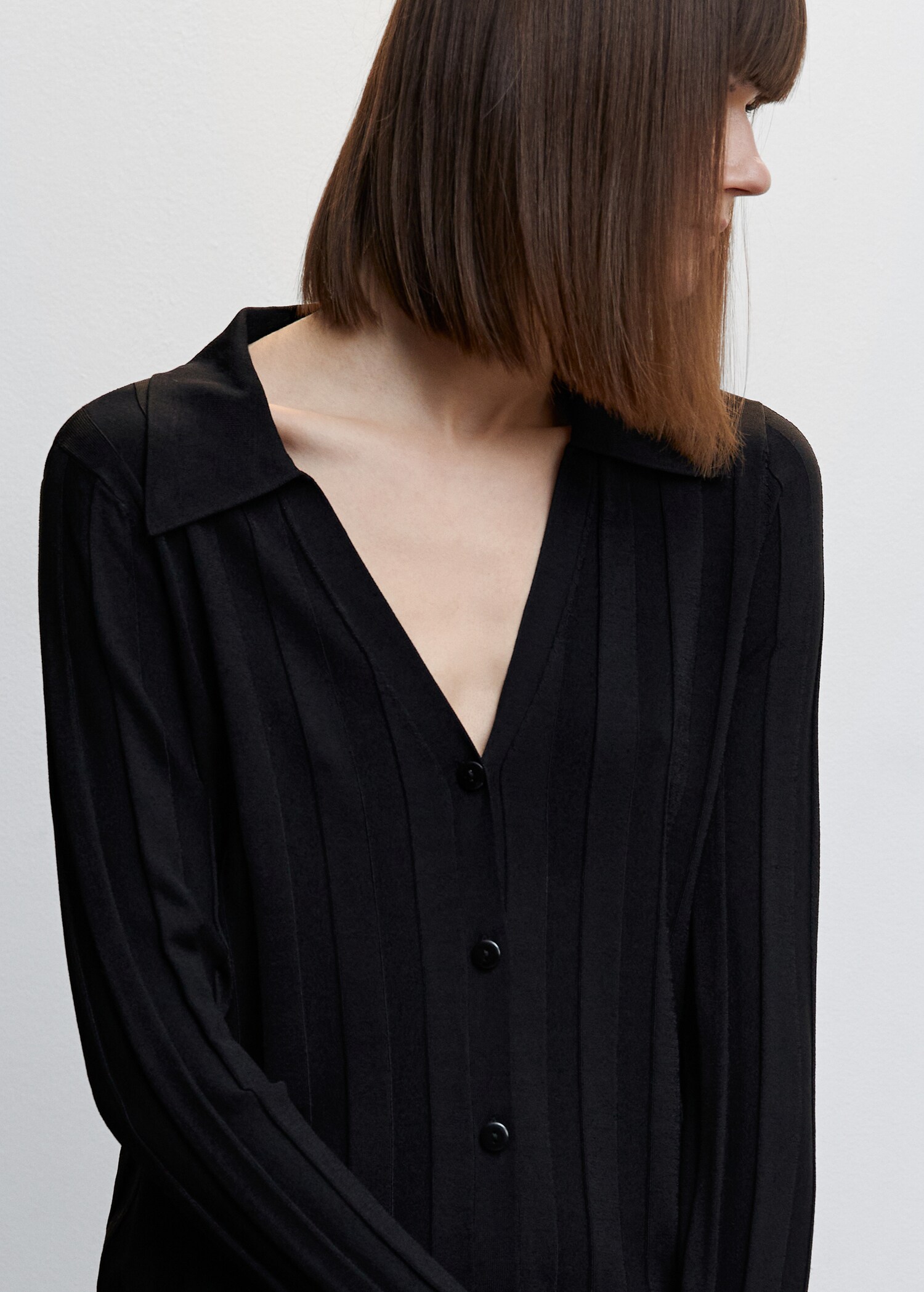 Long knit cardigan - Details of the article 6