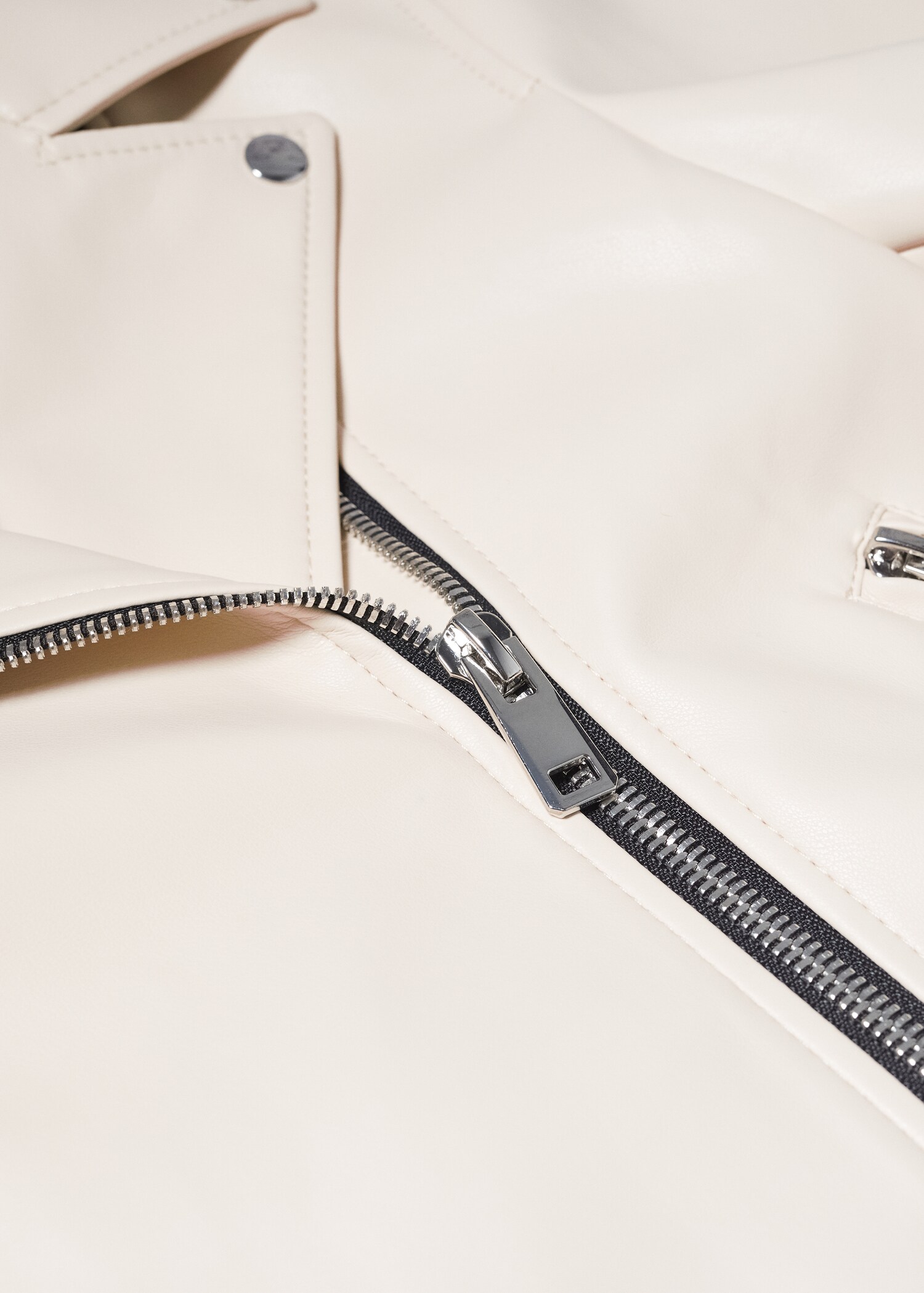 Leather-effect biker jacket - Details of the article 8