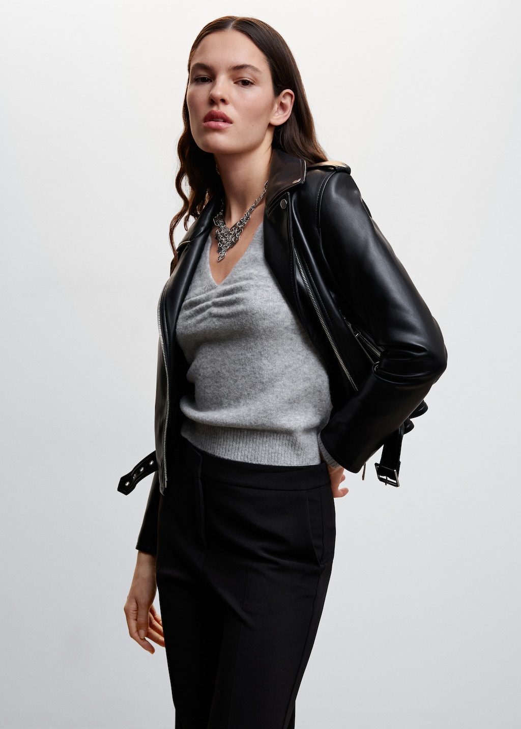 Leather jackets womens greece clearance