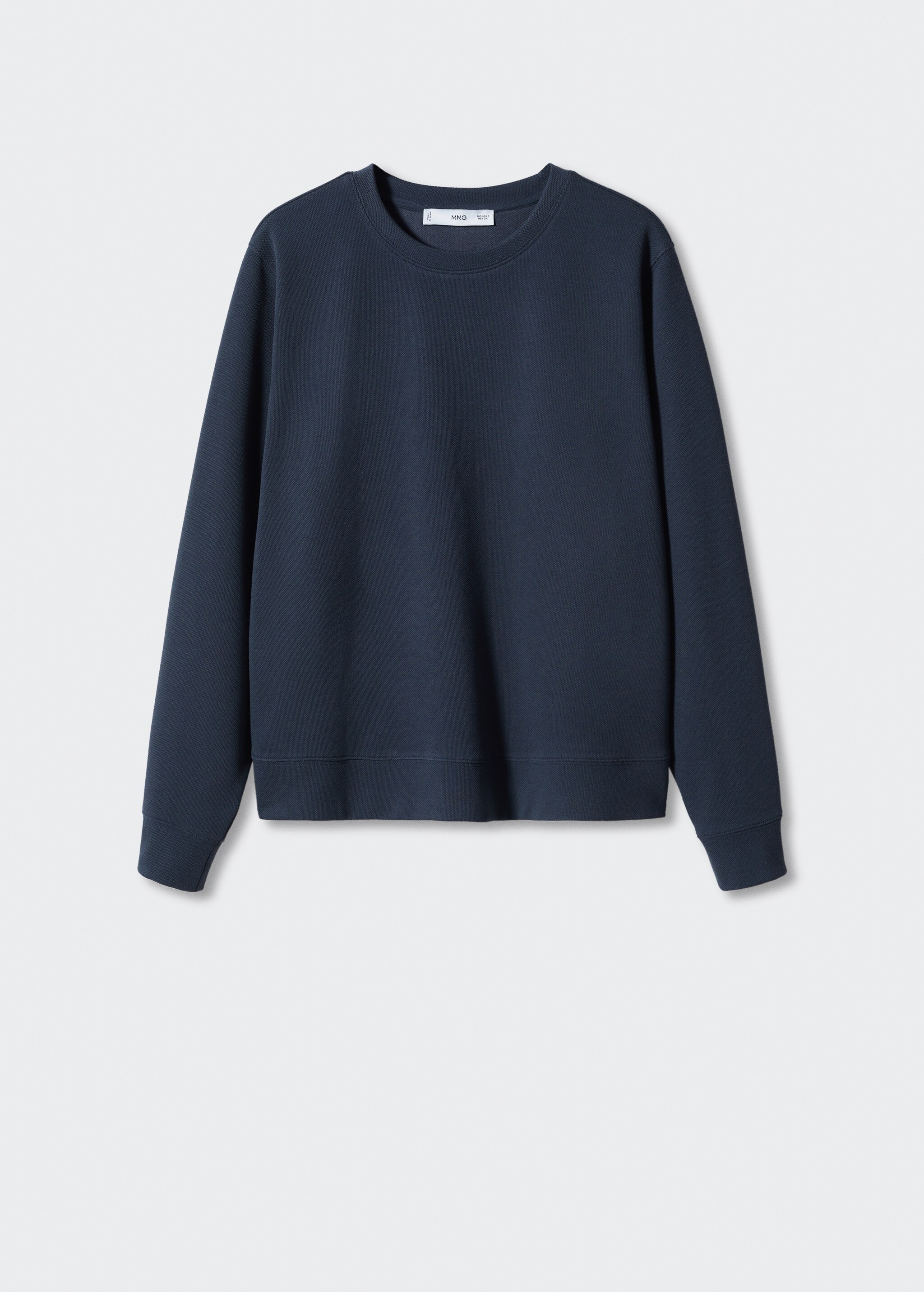 Basic-Sweatshirt aus Piqué-Gewebe - Artikel ohne Model