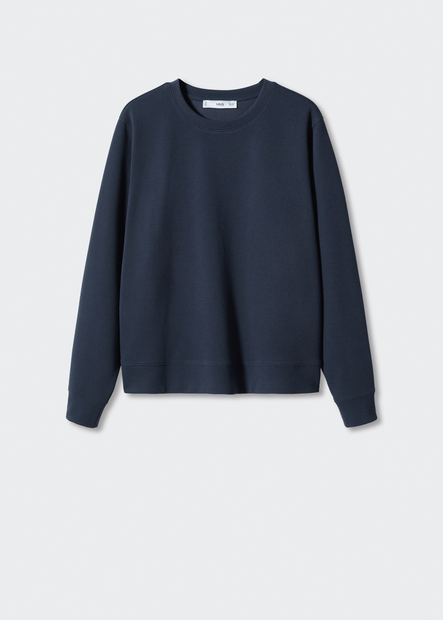 Basic pique sweatshirt - Article without model