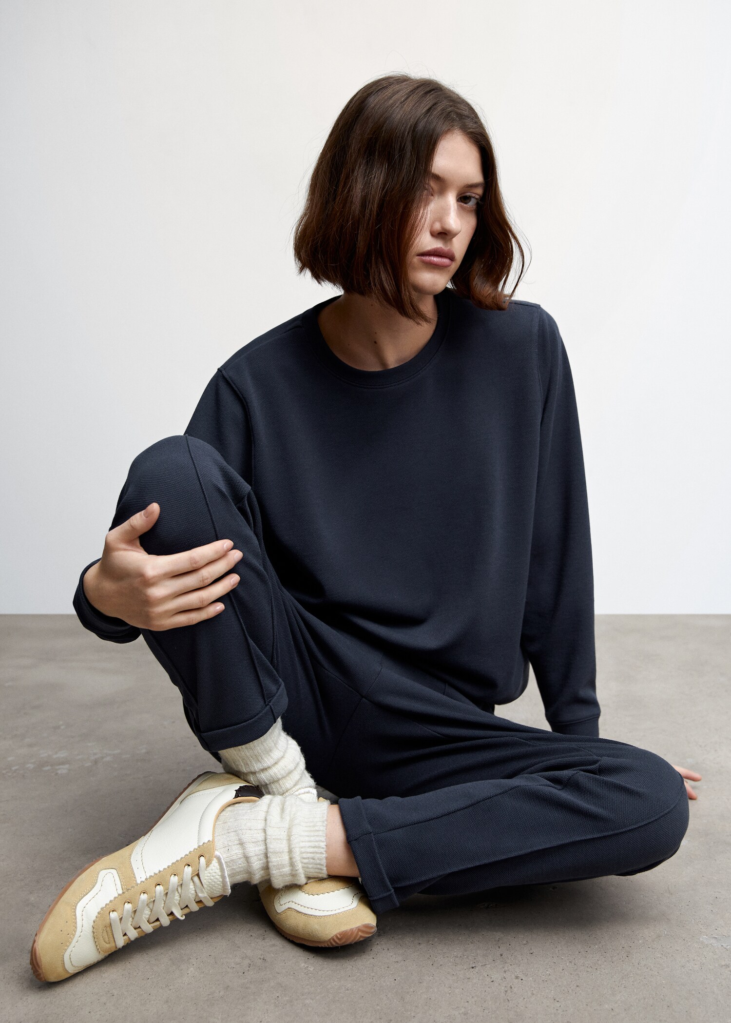 Basic pique sweatshirt - Details of the article 2