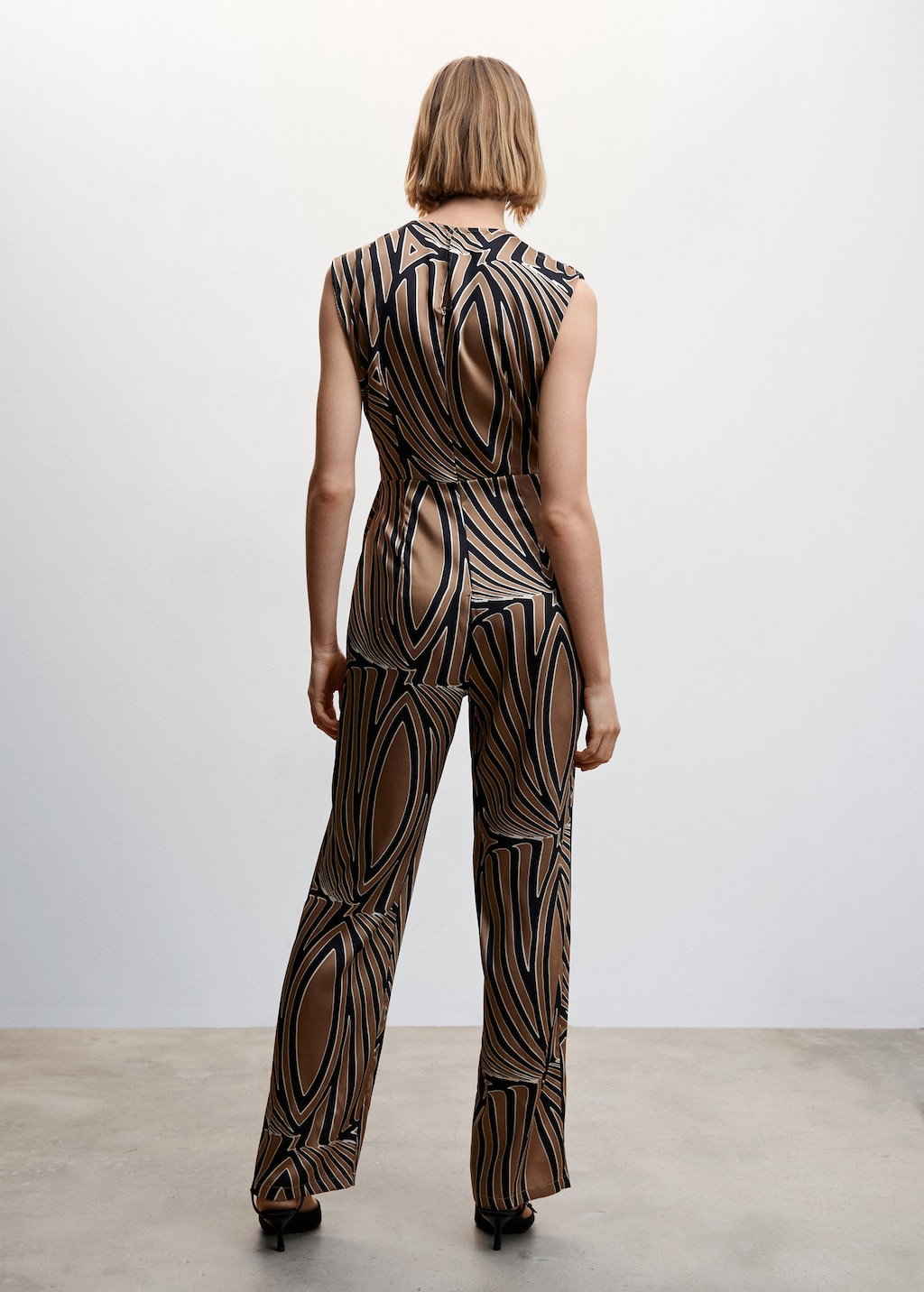 Belt printed jumpsuit - Women | MANGO OUTLET USA Belt printed jumpsuit - Women | MANGO OUTLET USA