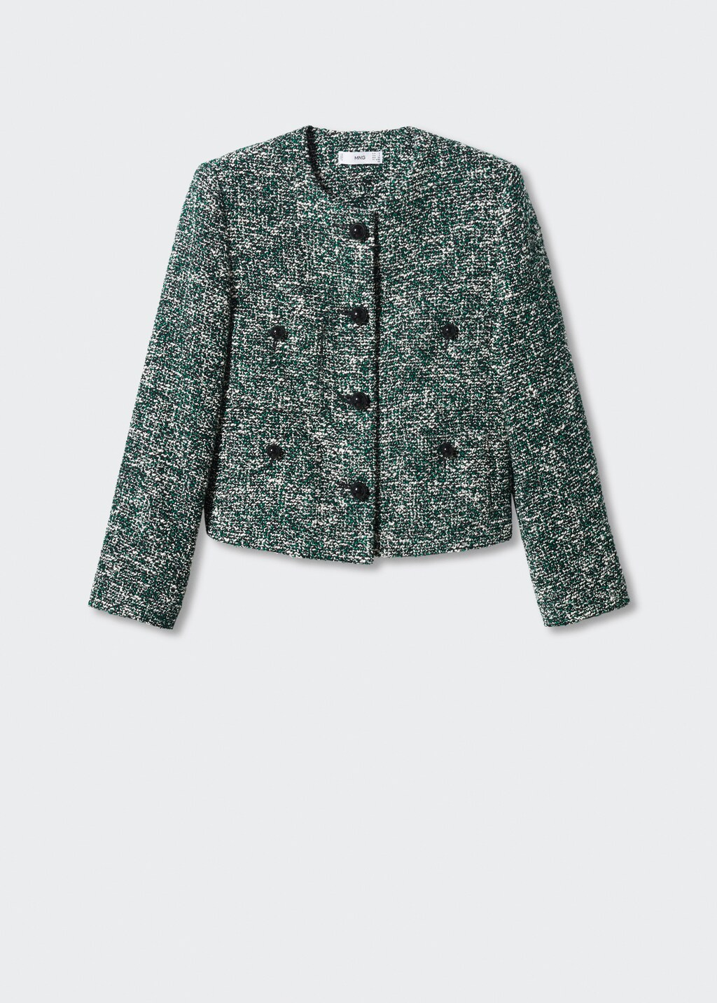 Tweed jacket with buttons - Women | MANGO OUTLET USA Tweed jacket with buttons - Women | MANGO OUTLET USA