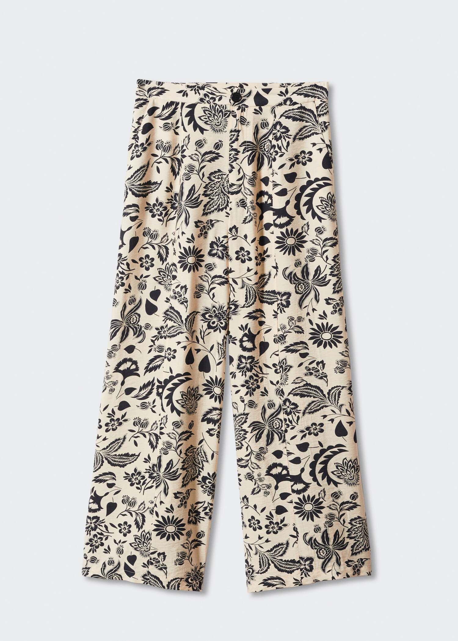 Textured flowy trousers - Article without model