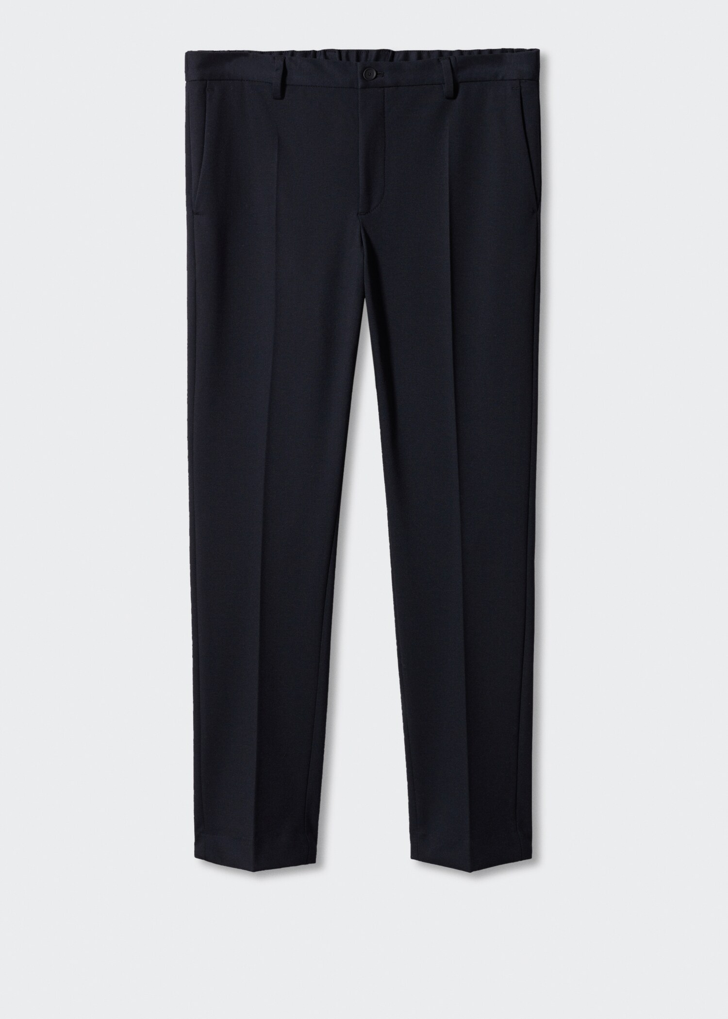 Textured slim fit suit trousers - Article without model