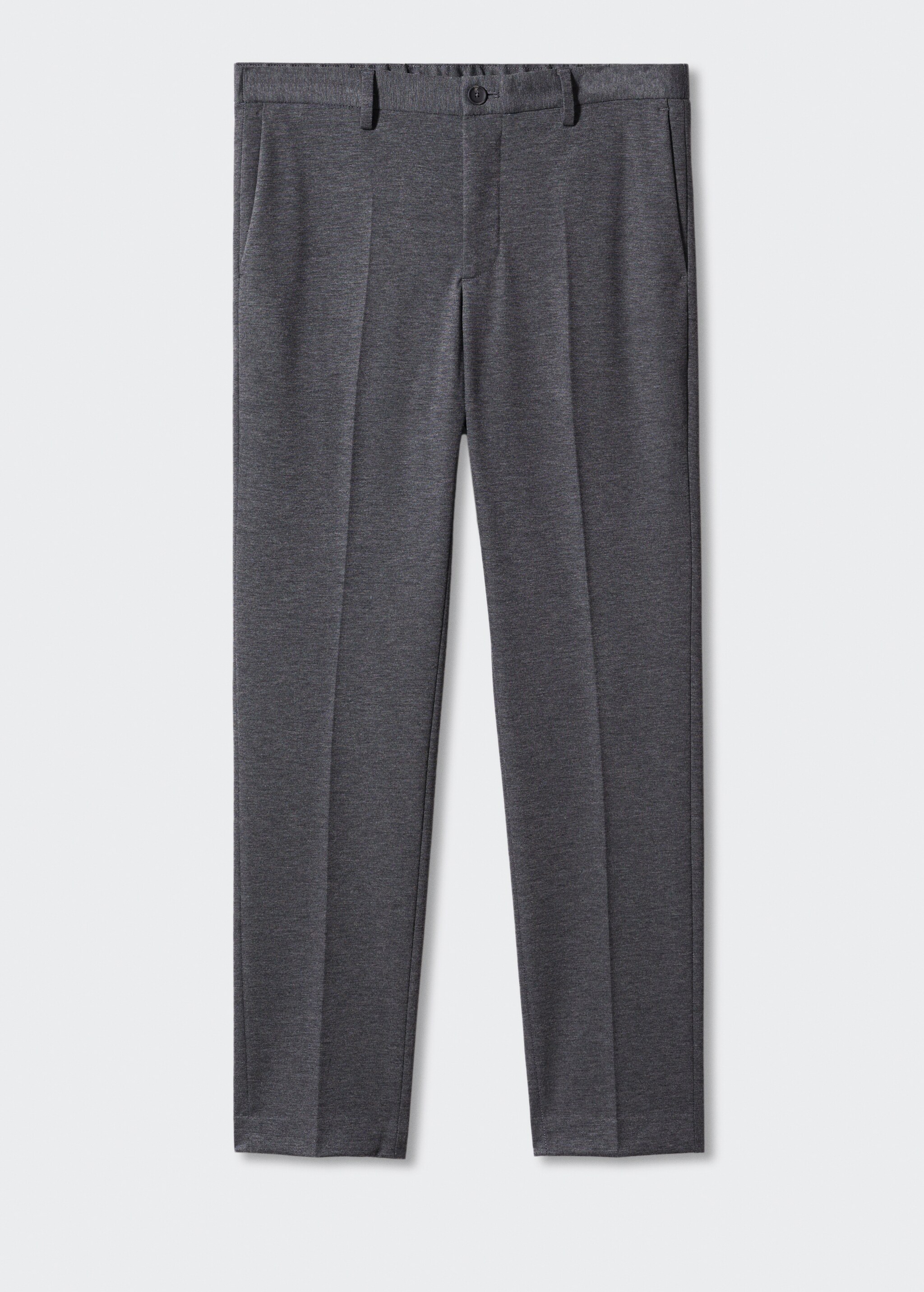 Textured slim fit suit trousers - Article without model