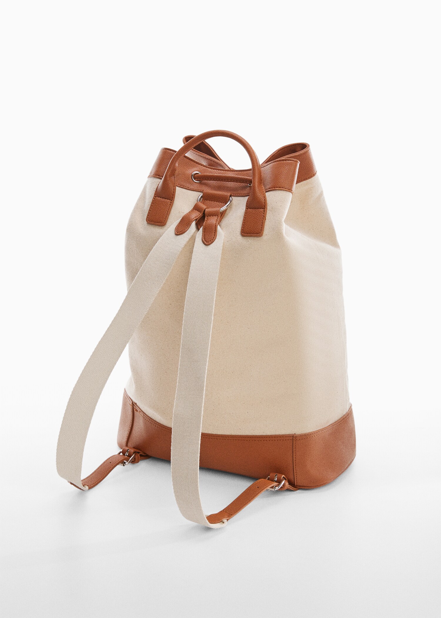 Kombinierter Canvas-Rucksack - Mittlere Ansicht