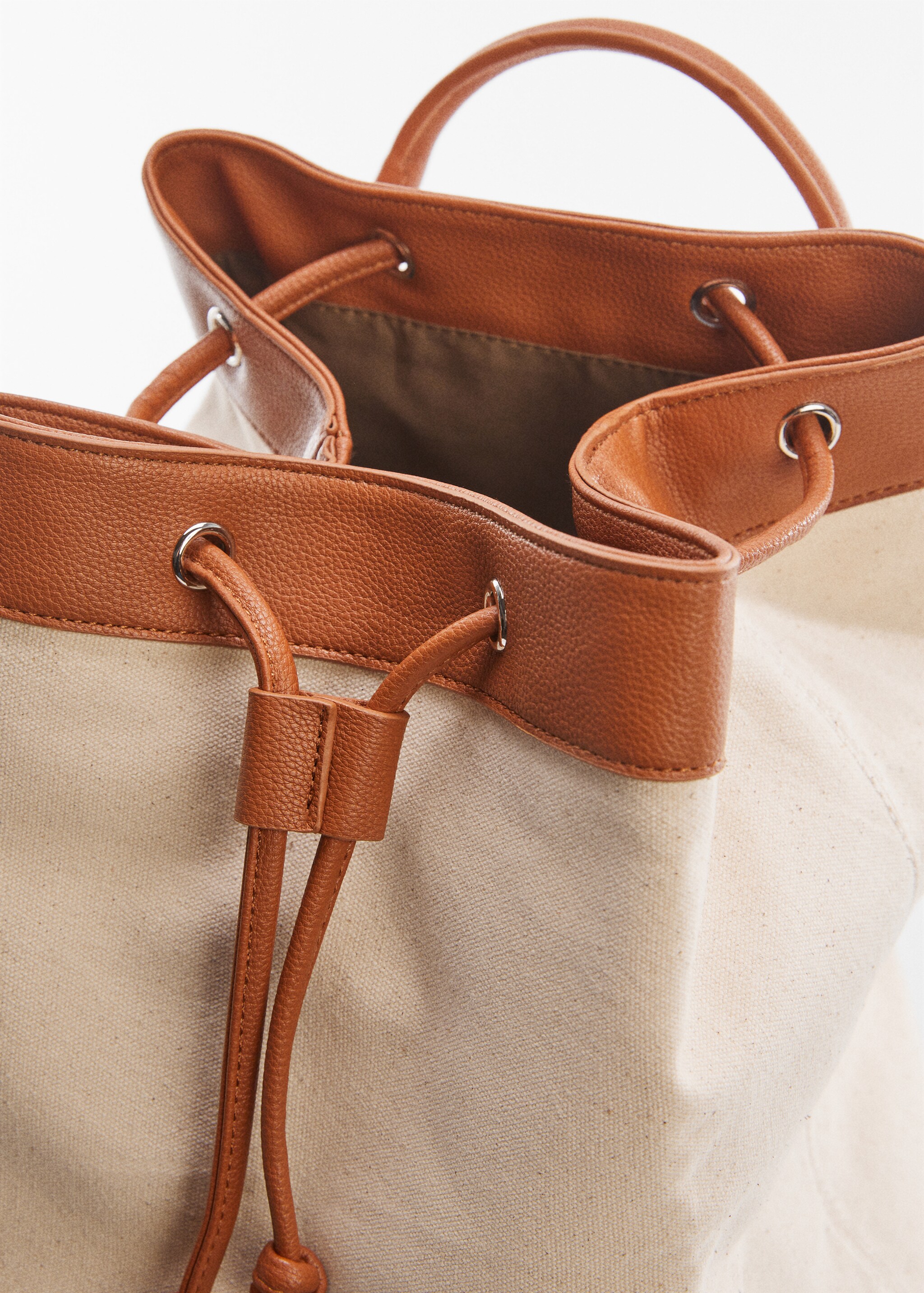Canvas mixed backpack - Details of the article 1