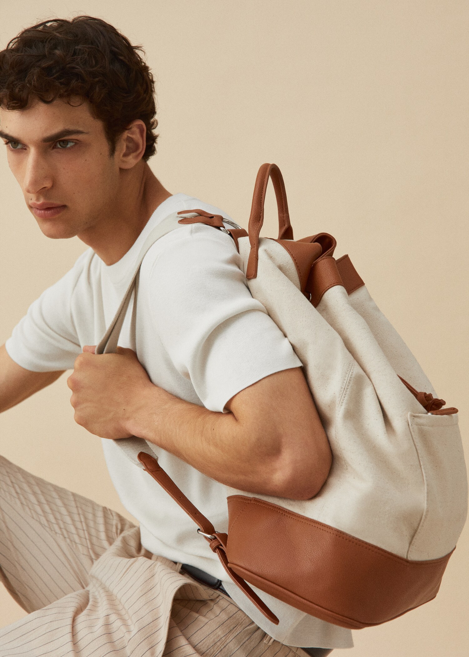 Canvas mixed backpack - Details of the article 5