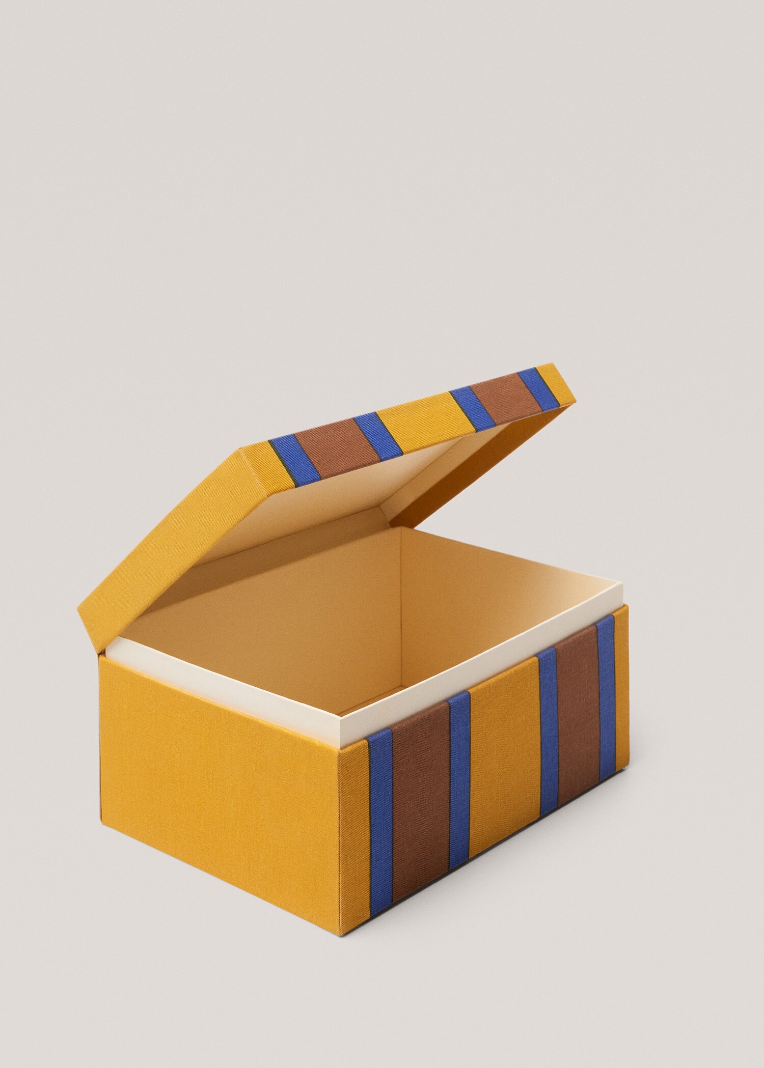Gestreifte Stoff-Box 29 x 14 cm - Detail des Artikels 1
