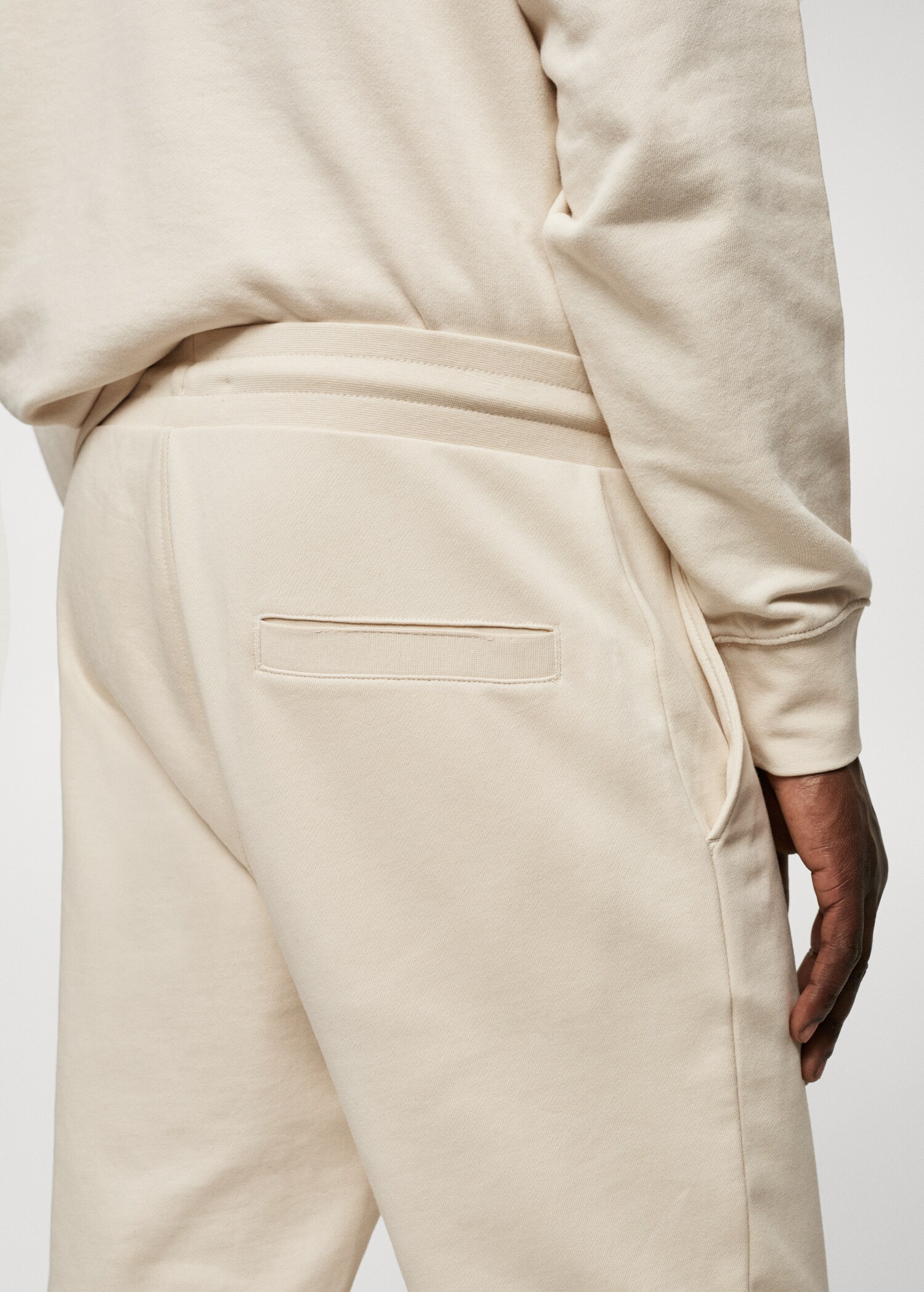 Cotton jogger-style trousers - Details of the article 6