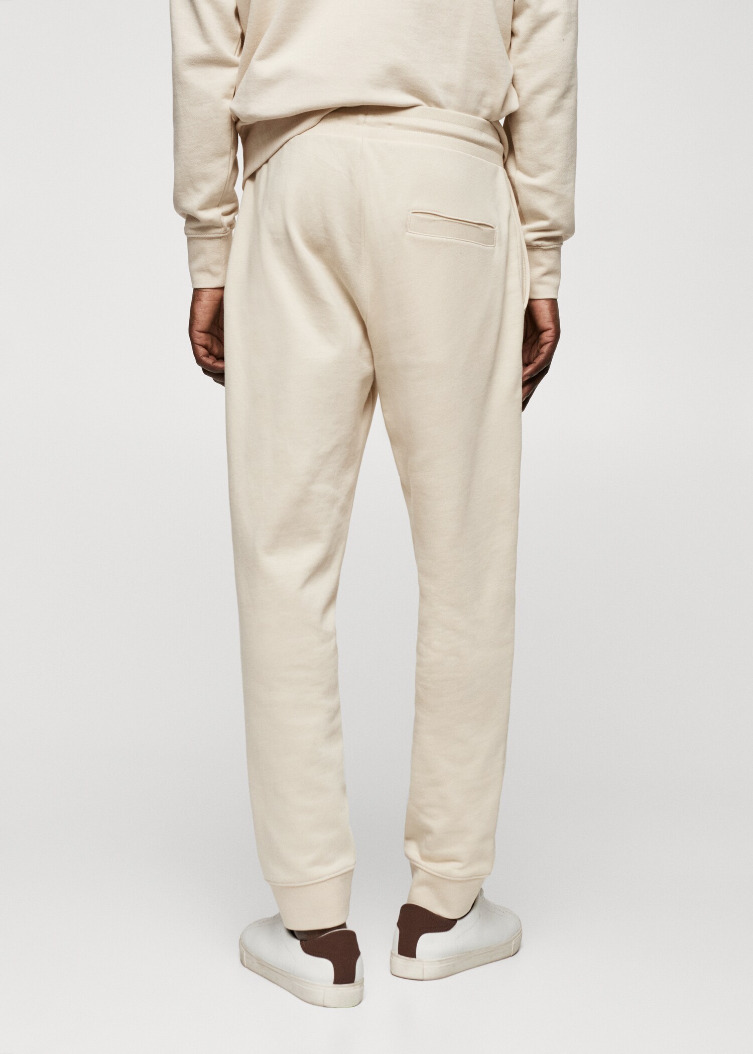 Cotton jogger-style trousers - Reverse of the article