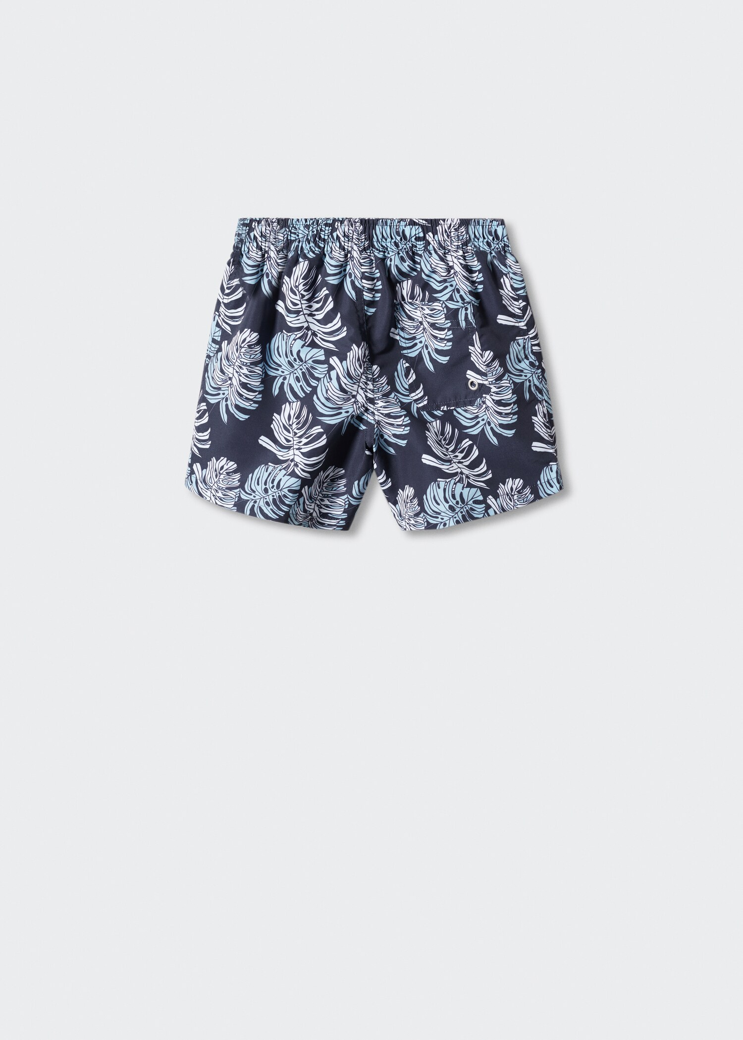 Maillot de bain imprimé feuilles  - Verso de l’article