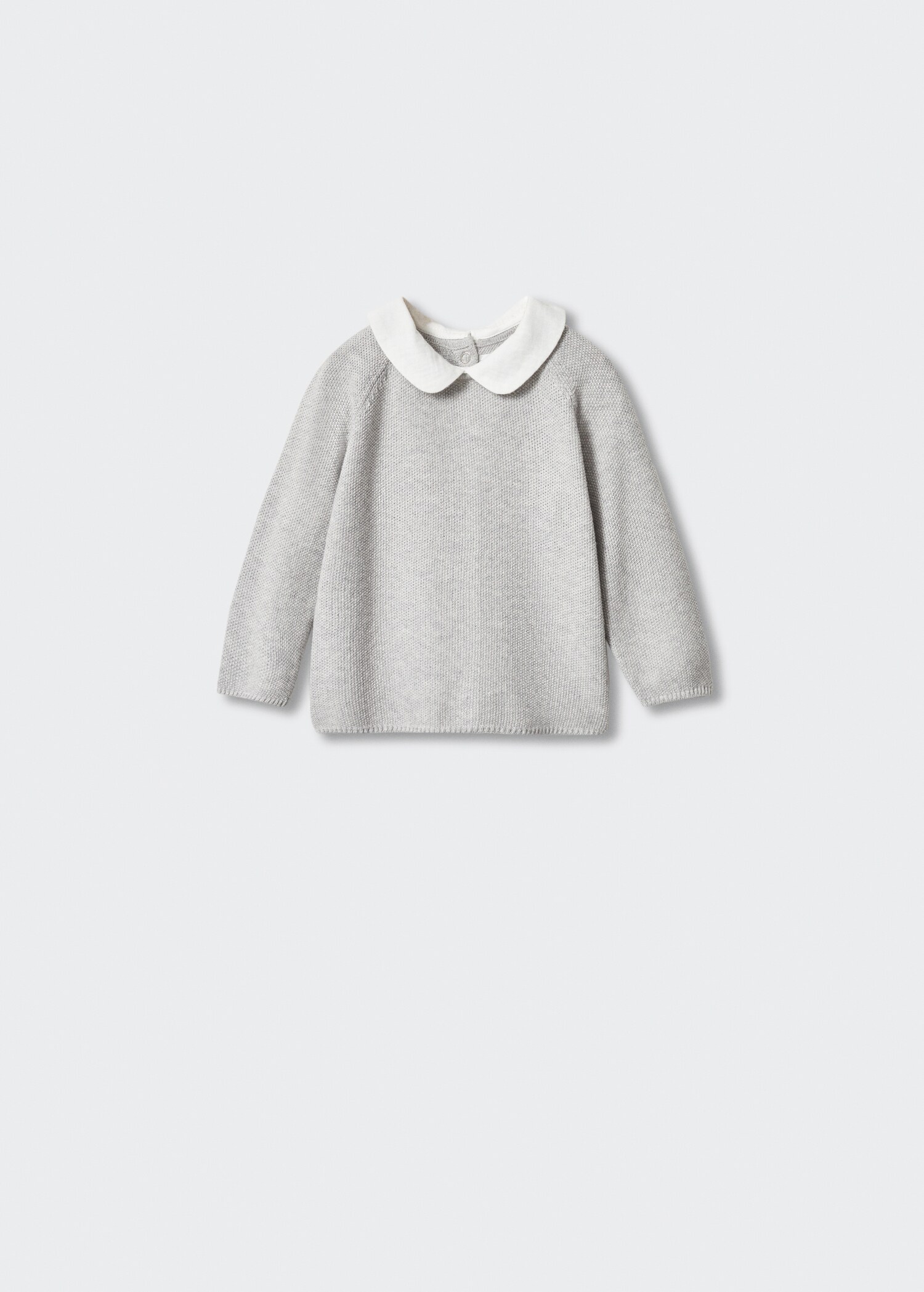 Sweter z dzianiny z kołnierzem - Artykuł bez modela/modelki