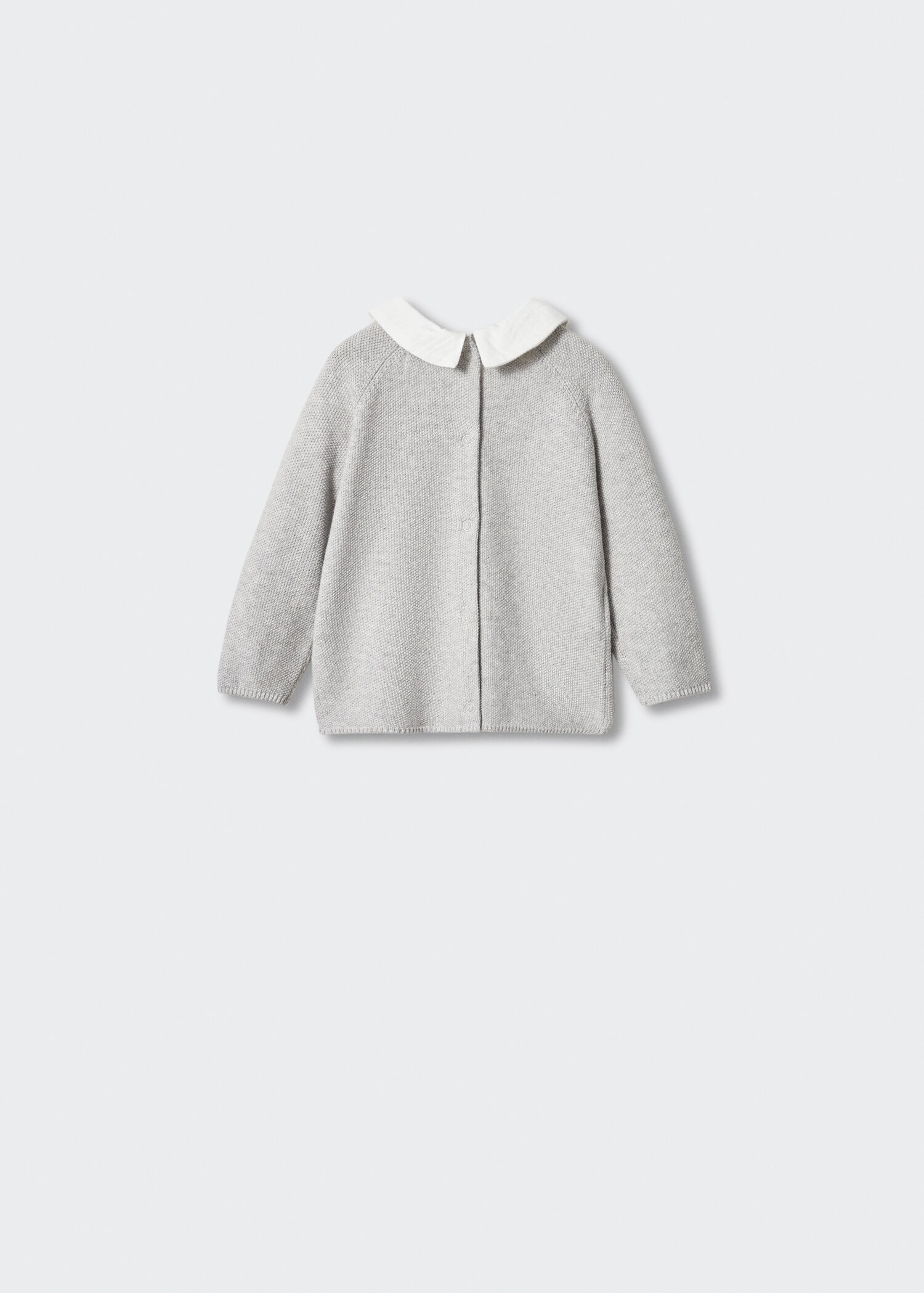 Sweter z dzianiny z kołnierzem - Tylna strona artykułu