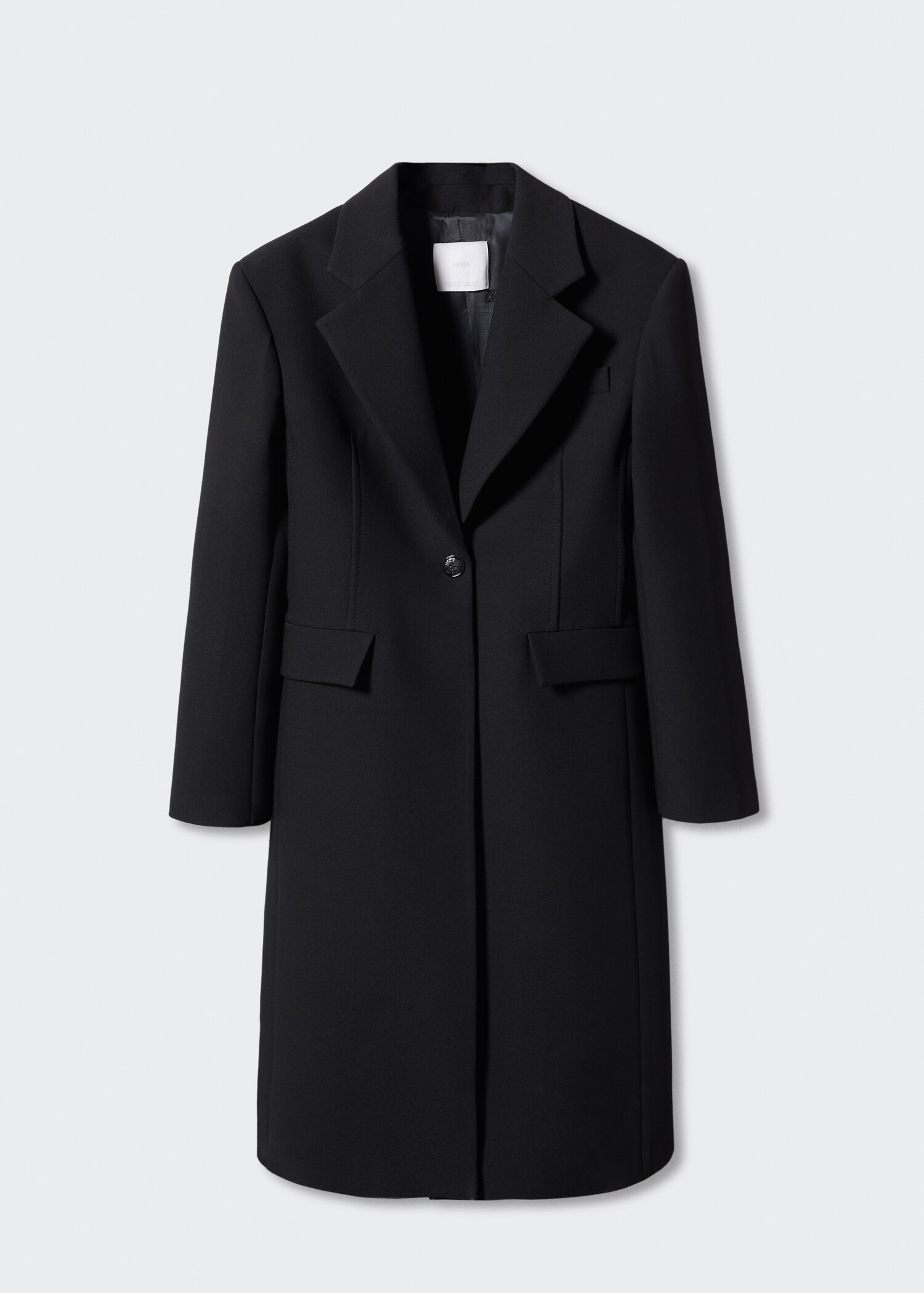 Strukturovaný kabát s klopami - Zboží bez modelu
