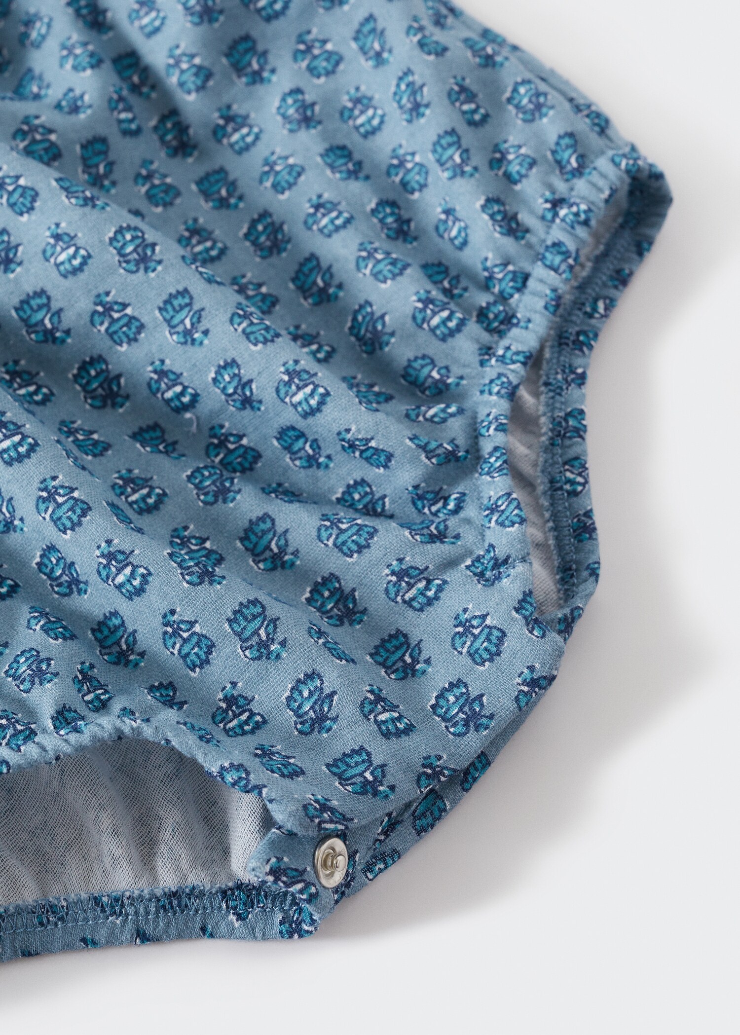 Print cotton one-piece suit - Details of the article 0