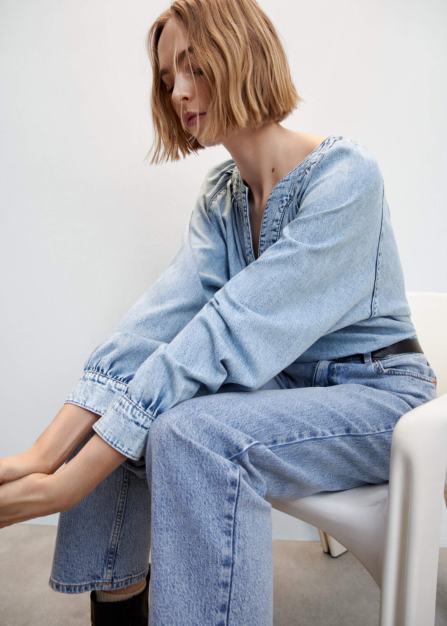 Oversize-Jeanshemd - Detail des Artikels 2