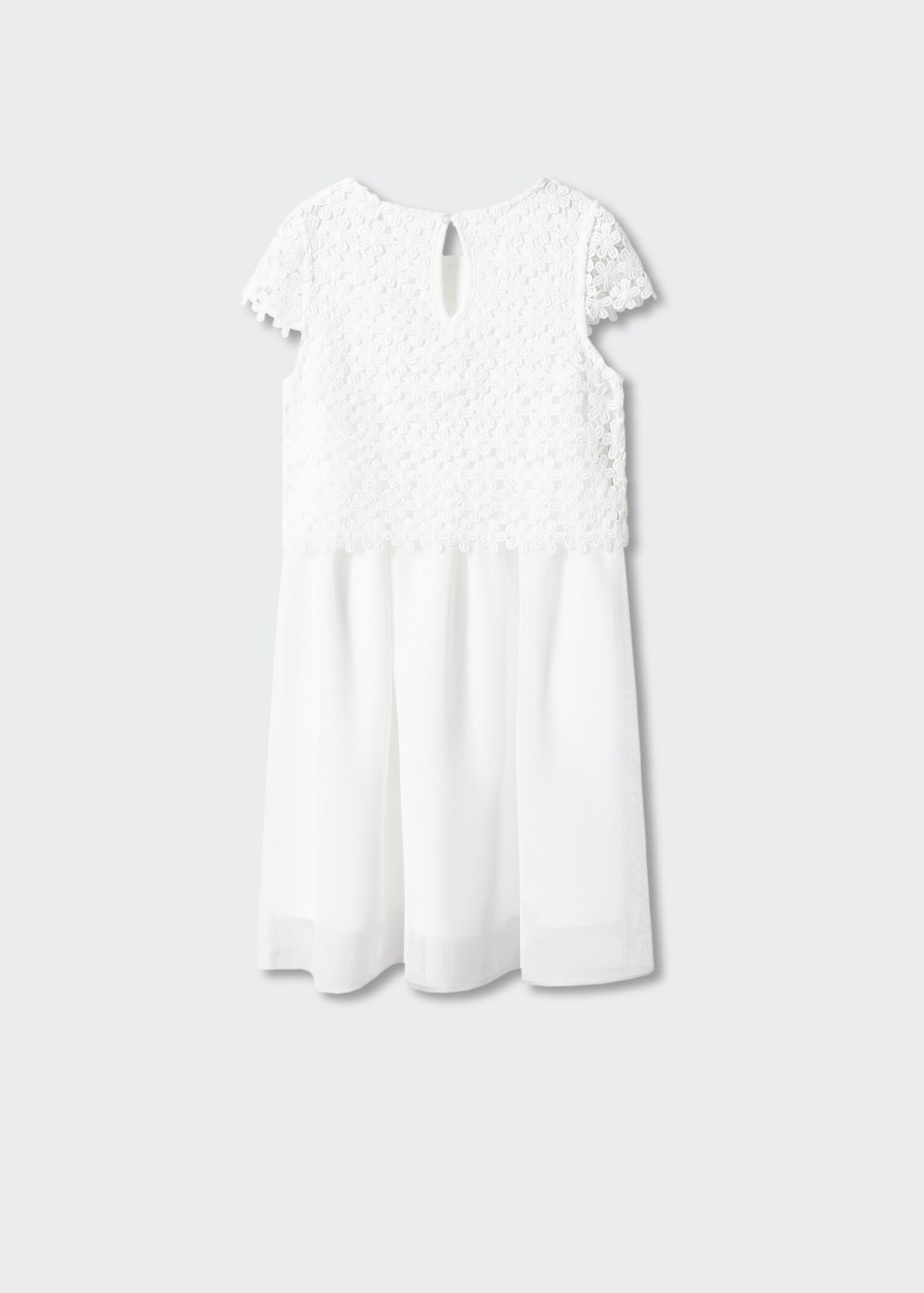 Kleid aus Gipürespitze - Rückseite des Artikels