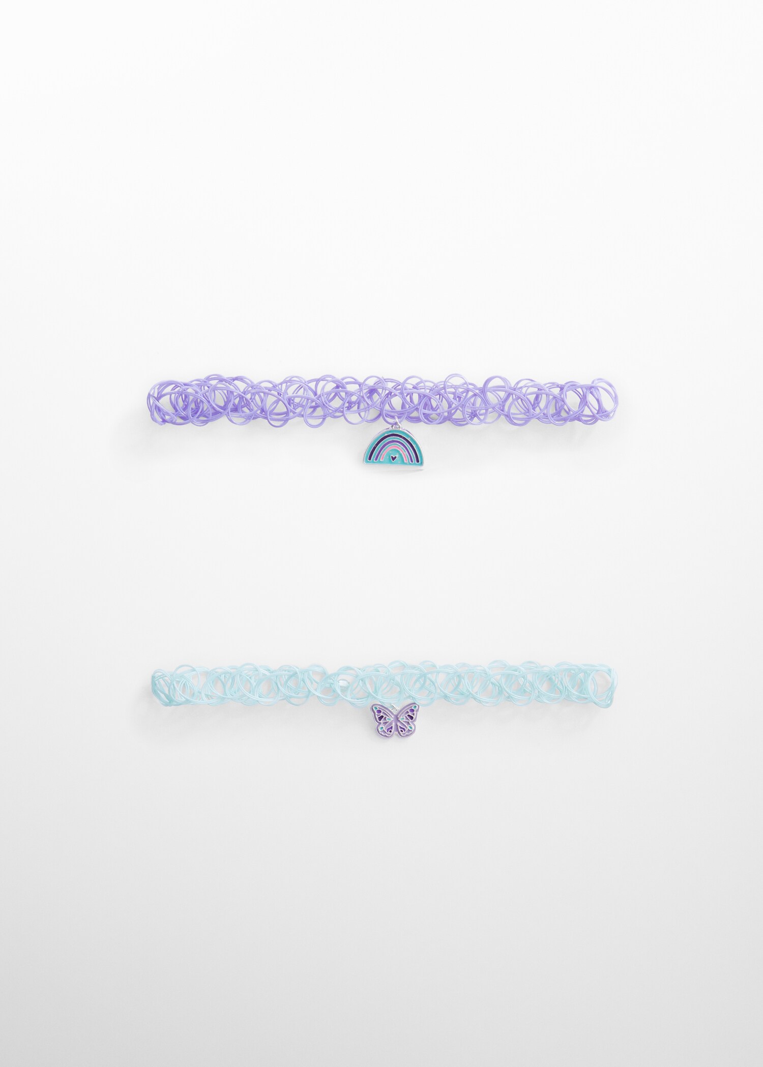 Zestaw 2 naszyjników choker z zawieszką - Artykuł bez modela/modelki