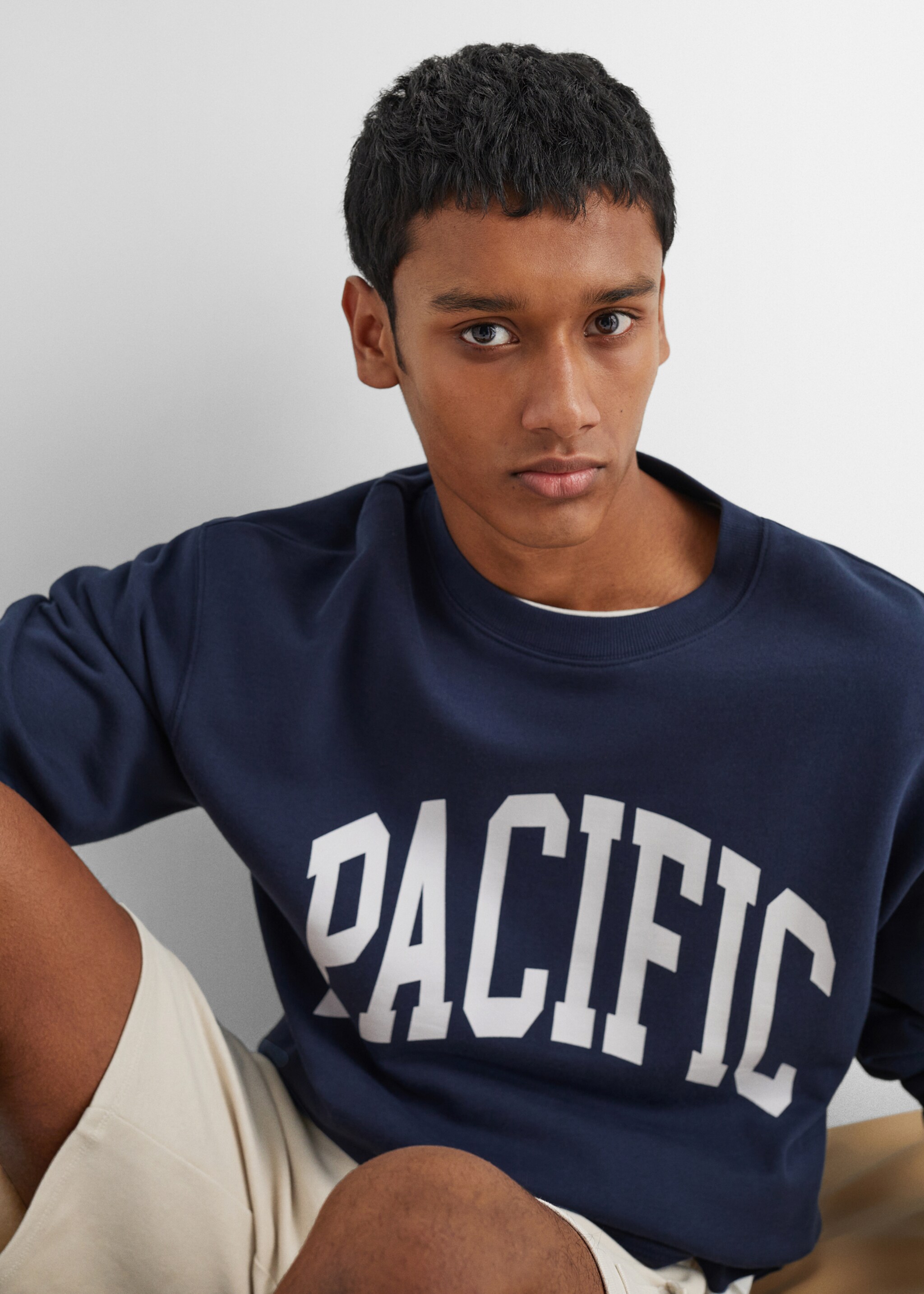 Printed cotton sweatshirt - Details of the article 1